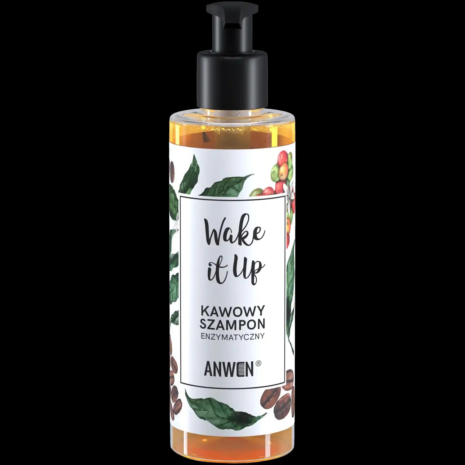 Anwen Wake It Up enzymatyczny kawowy oczyszczający do włosów, 200 ml