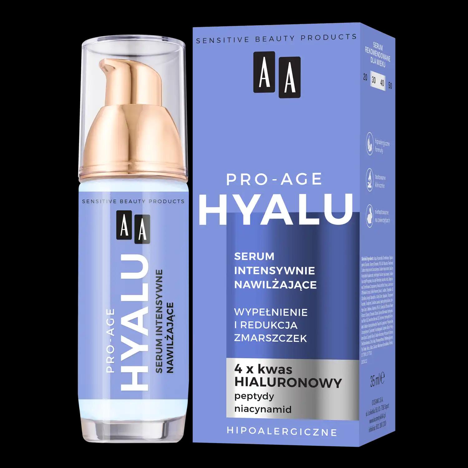 AA Hyalu Pro Age nawilżające serum do twarzy, 35 ml