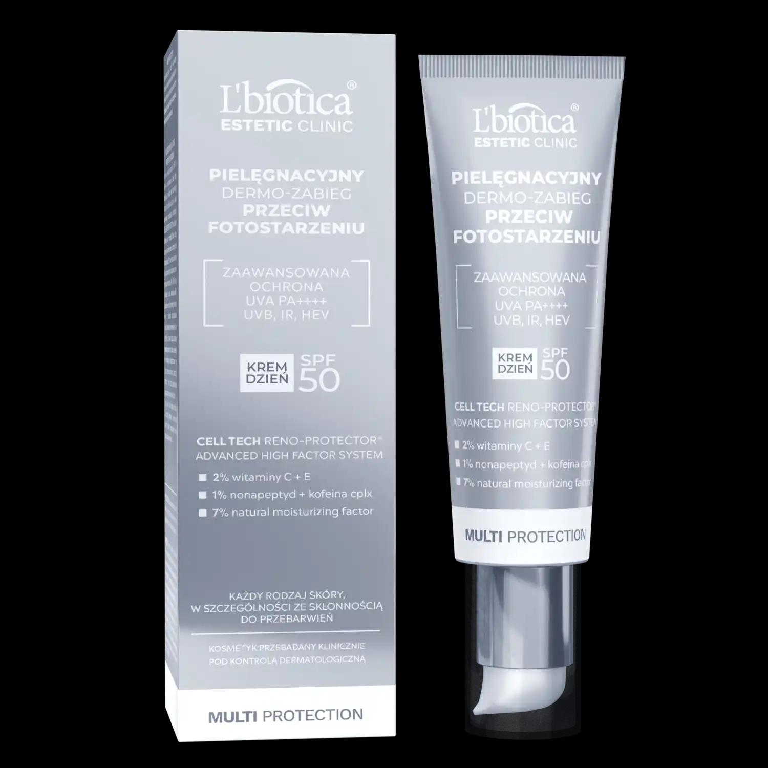 L'biotica L'Biotica Estetic Clinic krem przeciwfotostarzeniu z filtrem SPF50, 35 ml