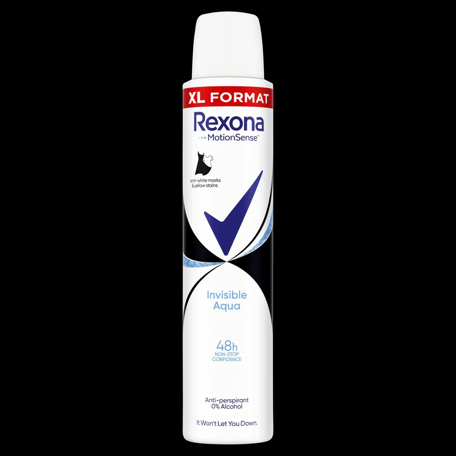 Rexona Motion Sense Invisible Aqua antyperspirant w sprayu damski, 200 ml