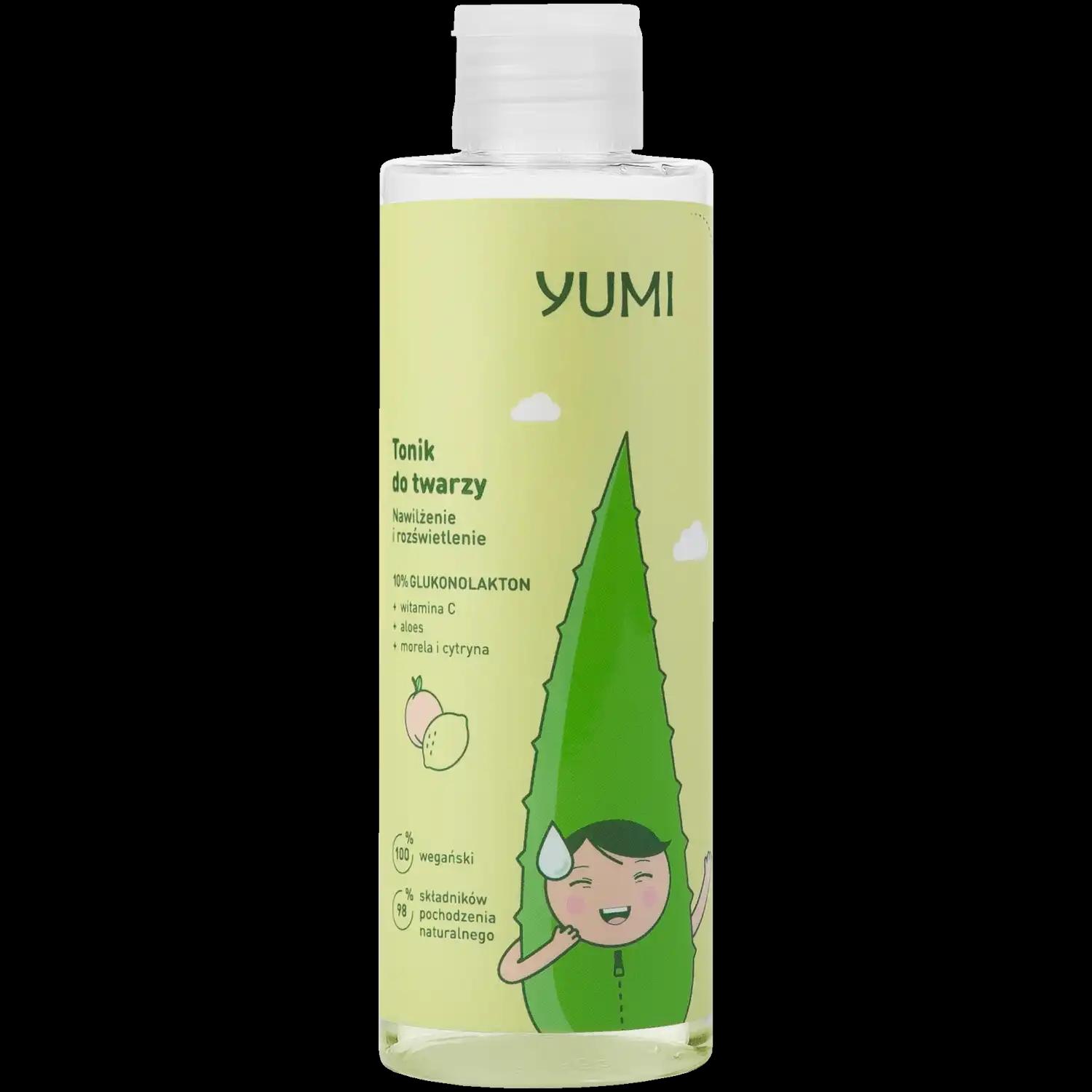 Yumi tonik z 10% glukonolaktonem do twarzy, 200 ml