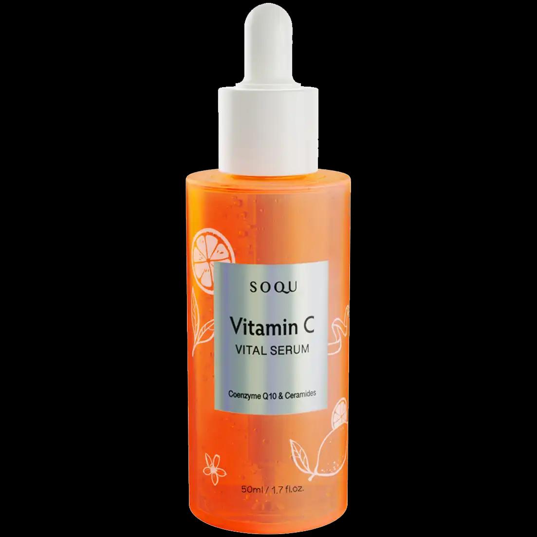 Soqu Vitamin C rewitalizujące serum z koenzymem Q10 do twarzy, 50 ml