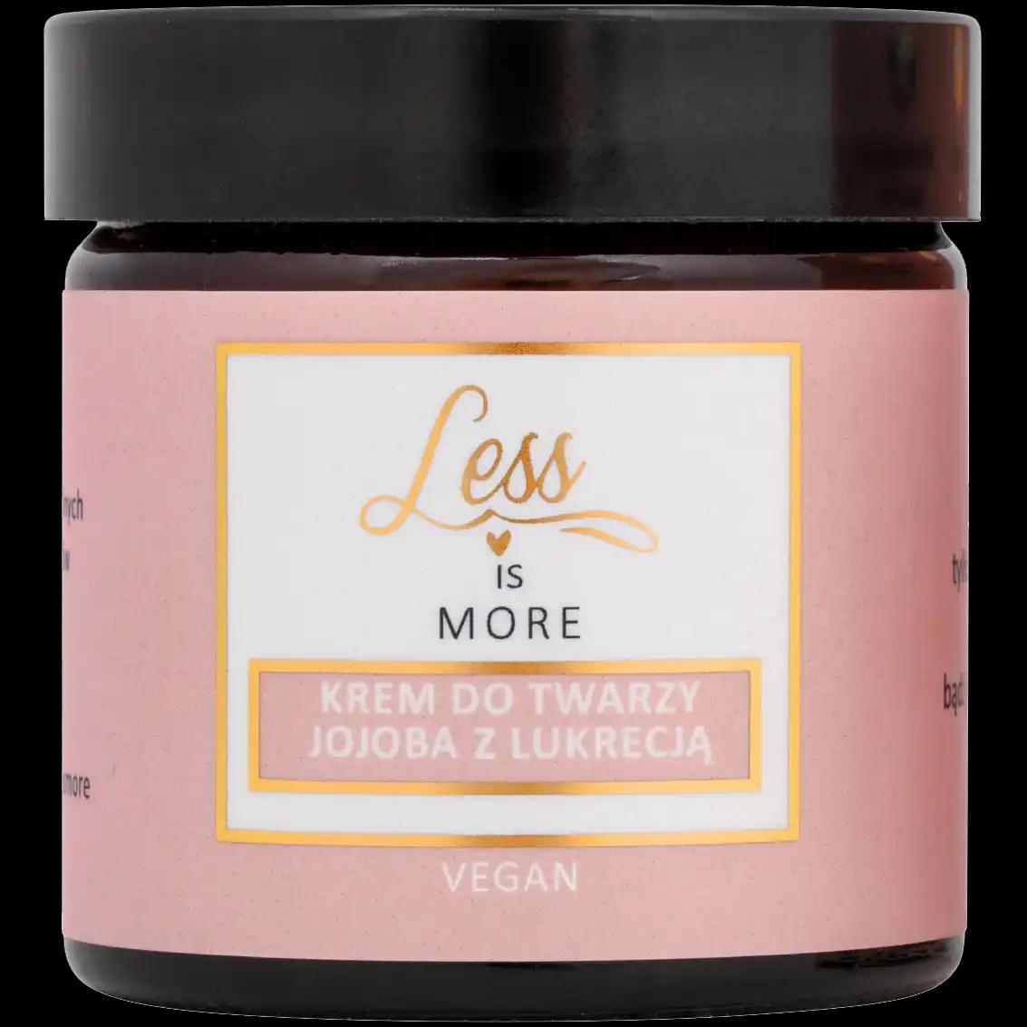 Less Is More Face Care Cream odżywczy krem do twarzy jojoba z lukrecją, 60 ml