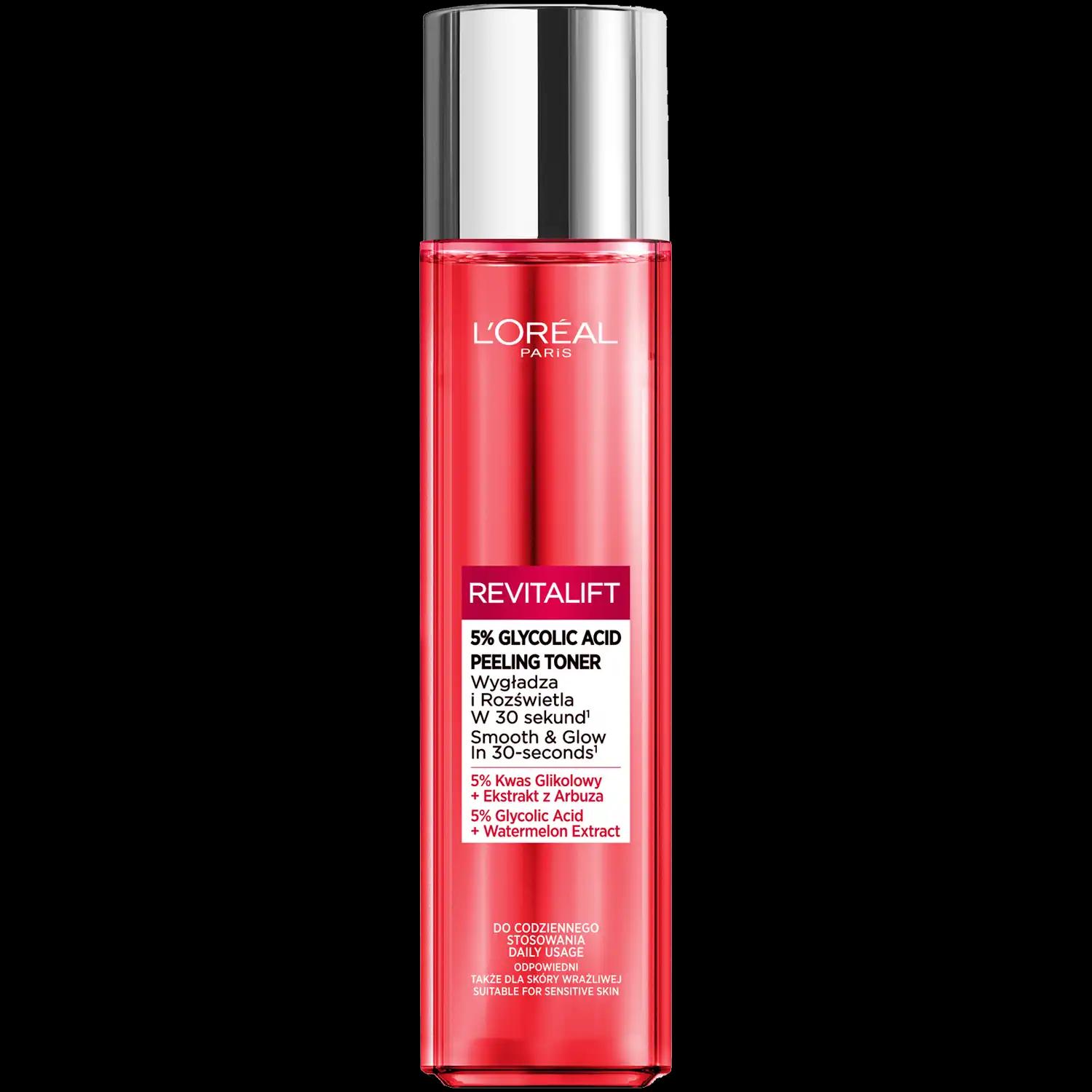 L'Oreal Paris Paris Revitalift tonik z kwasem glikolowym do twarzy, 180 ml