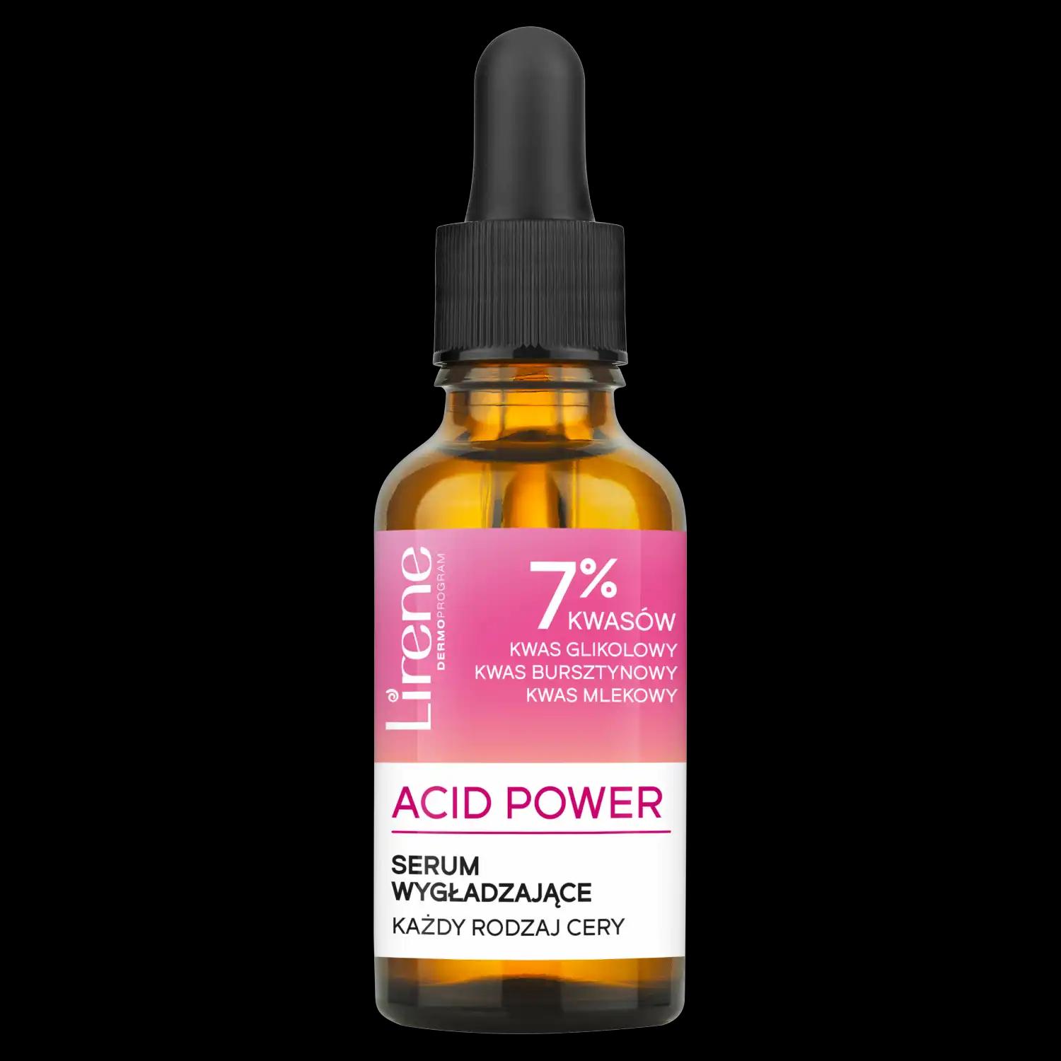 Lirene Acid Power wygładzające serum do twarzy, 30 ml