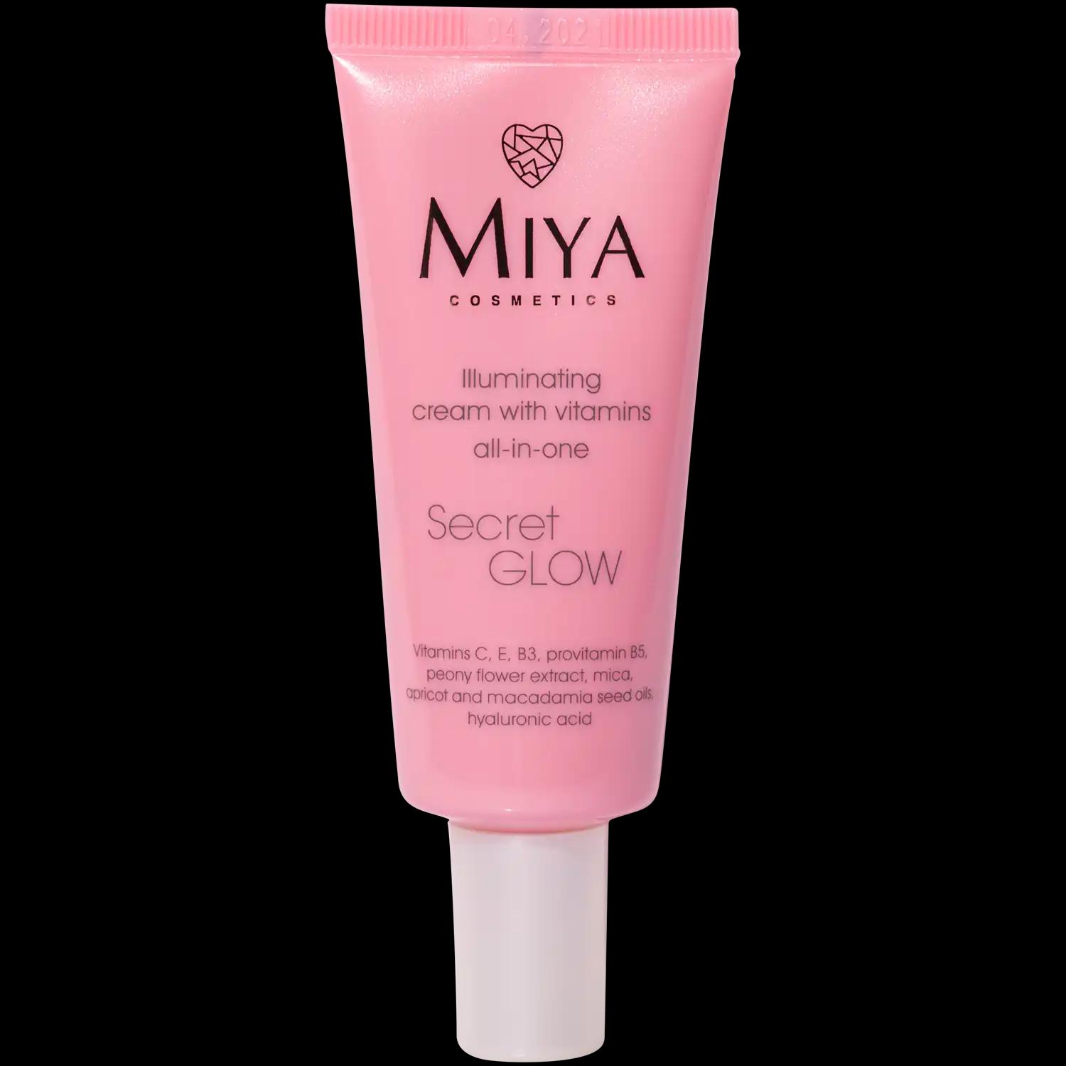 MIYA COSMETICS Miya Cosmetics Secret Glow rozświetlający krem do twarzy z witaminami, 30 ml