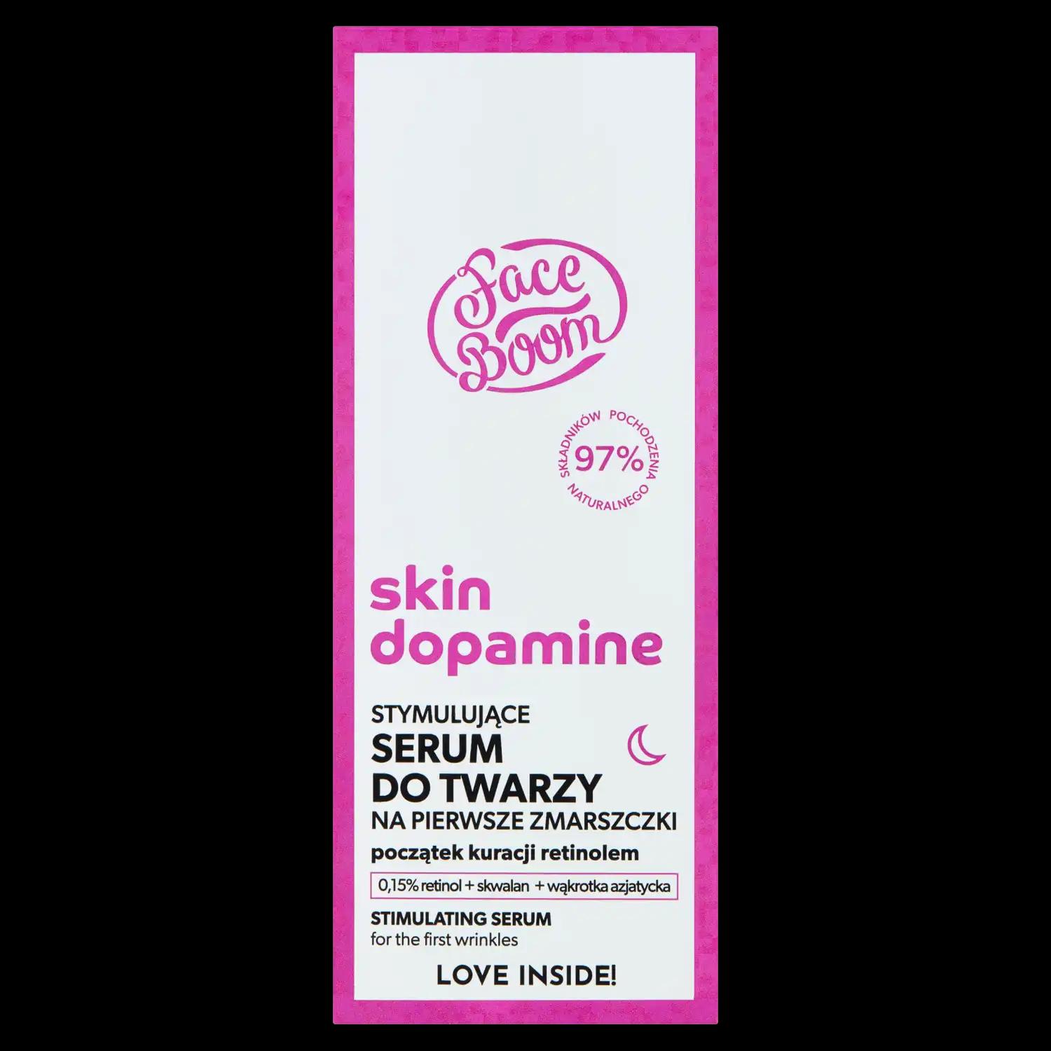 Faceboom Skin Dopamine serum z 0,15% retinolem do twarzy, 30 ml