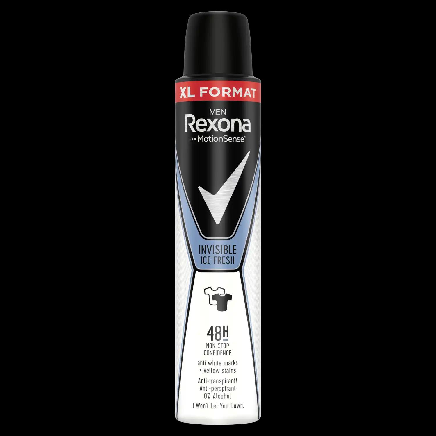 Rexona Men Motion Sense Invisible Ice Fresh antyperspirant w sprayu męski, 200 ml