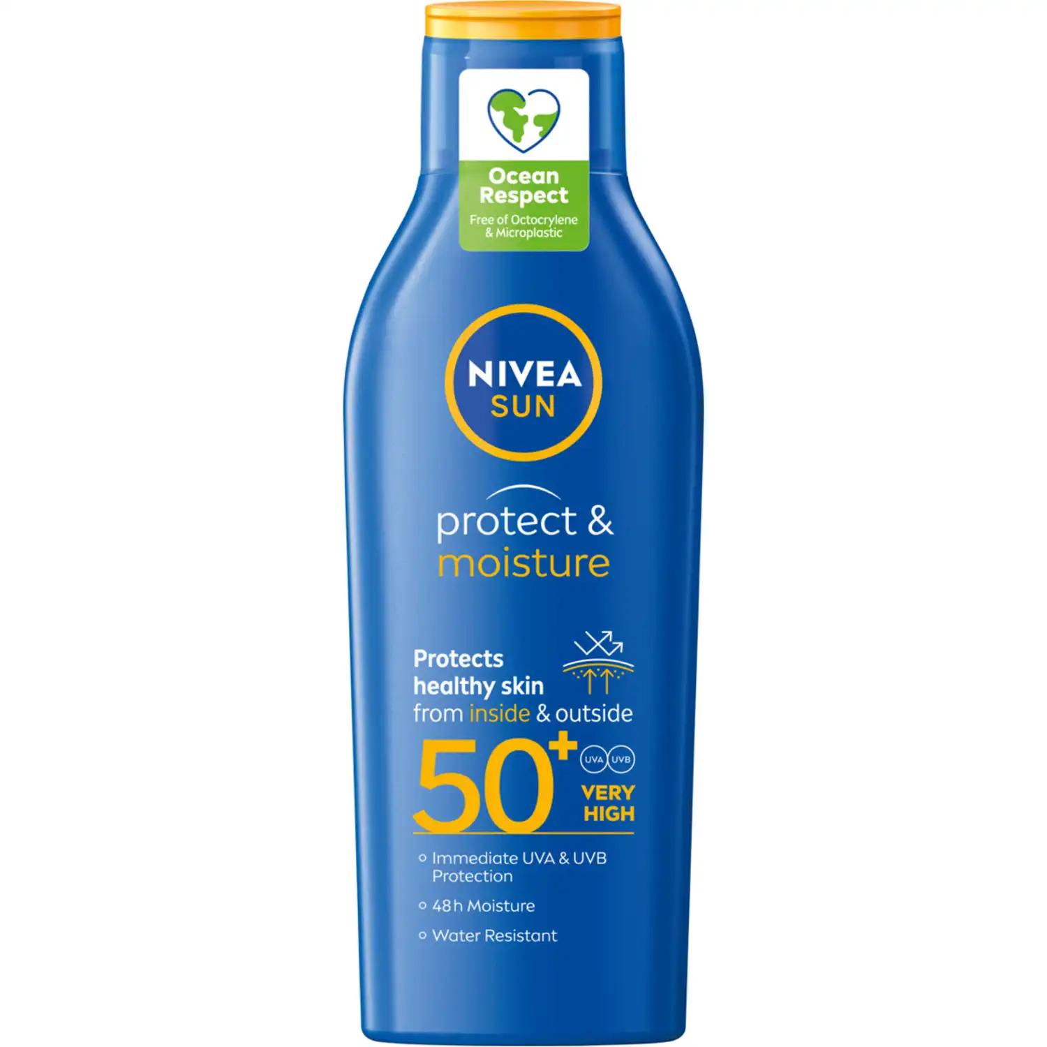 Nivea Sun nawilżający balsam do ciała SPF50+, 200 ml