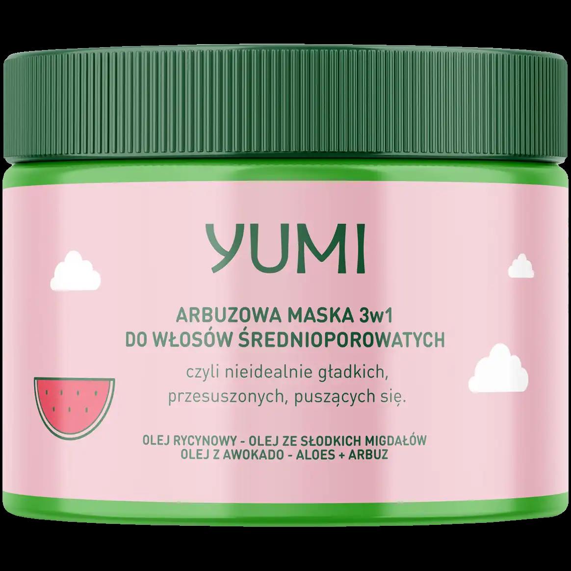 Yumi 3w1 arbuzowa do włosów średnioporowatych, 300 ml