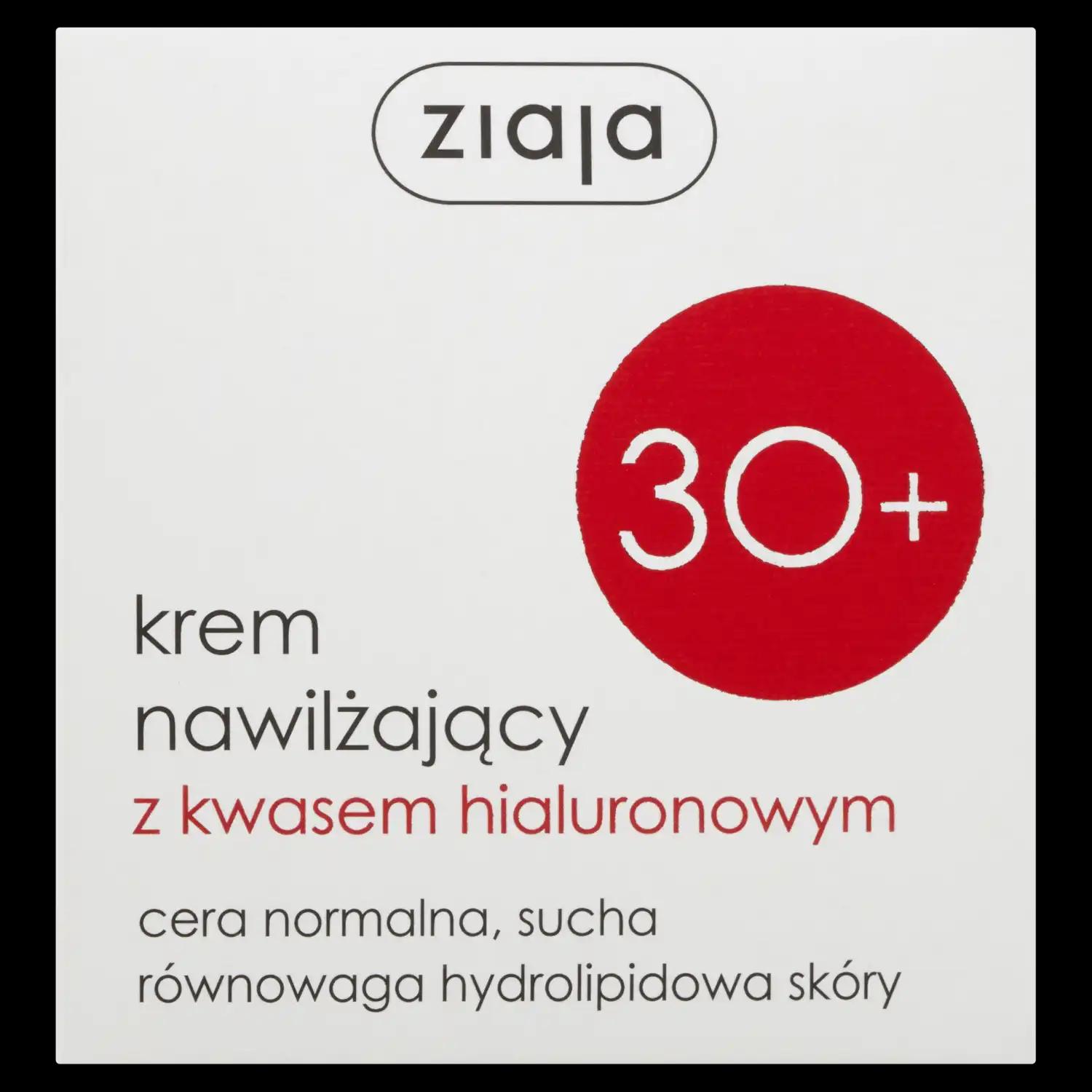 Ziaja krem do twarzy nawilżający z kwasem hialuronowym 30+, 50 ml