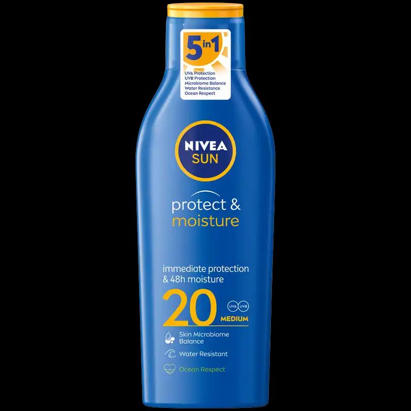 Nivea Sun Nawilżający balsam do opalania SPF20, 200 ml