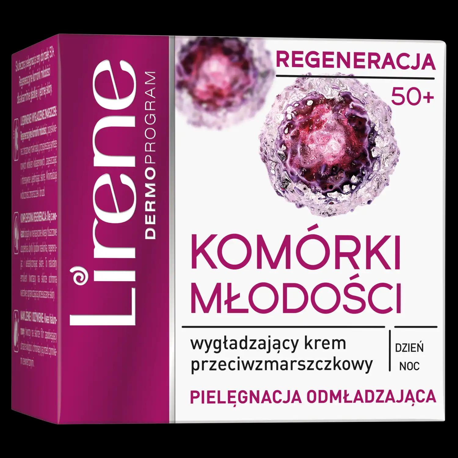 Lirene Pielęgnacja Odmładzająca wygładzający krem przeciwzmarszczkowy do twarzy na dzień i noc, 50 ml