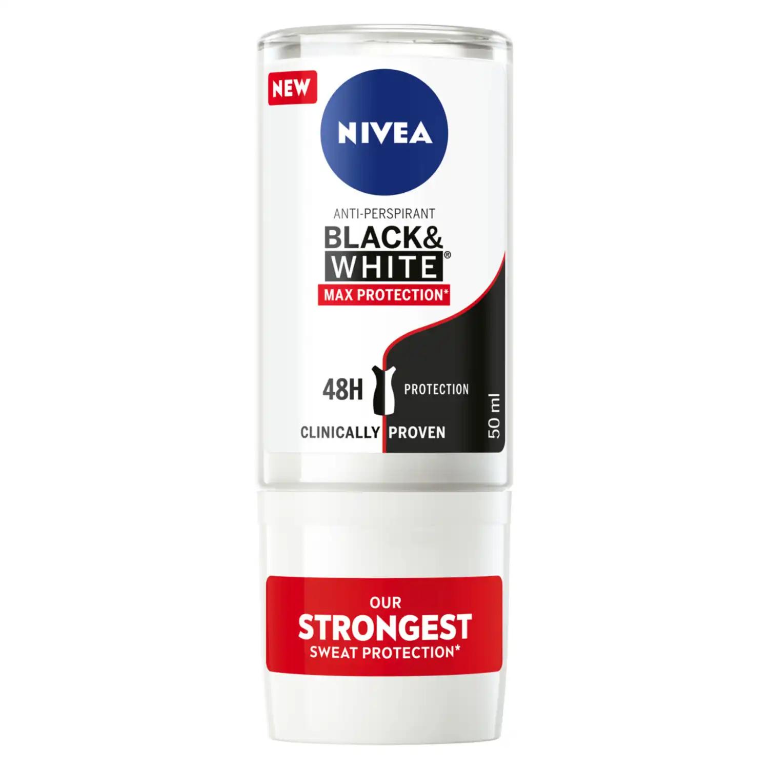 Nivea Black&White Max Protection antyperspirant w kulce damski, 50 ml