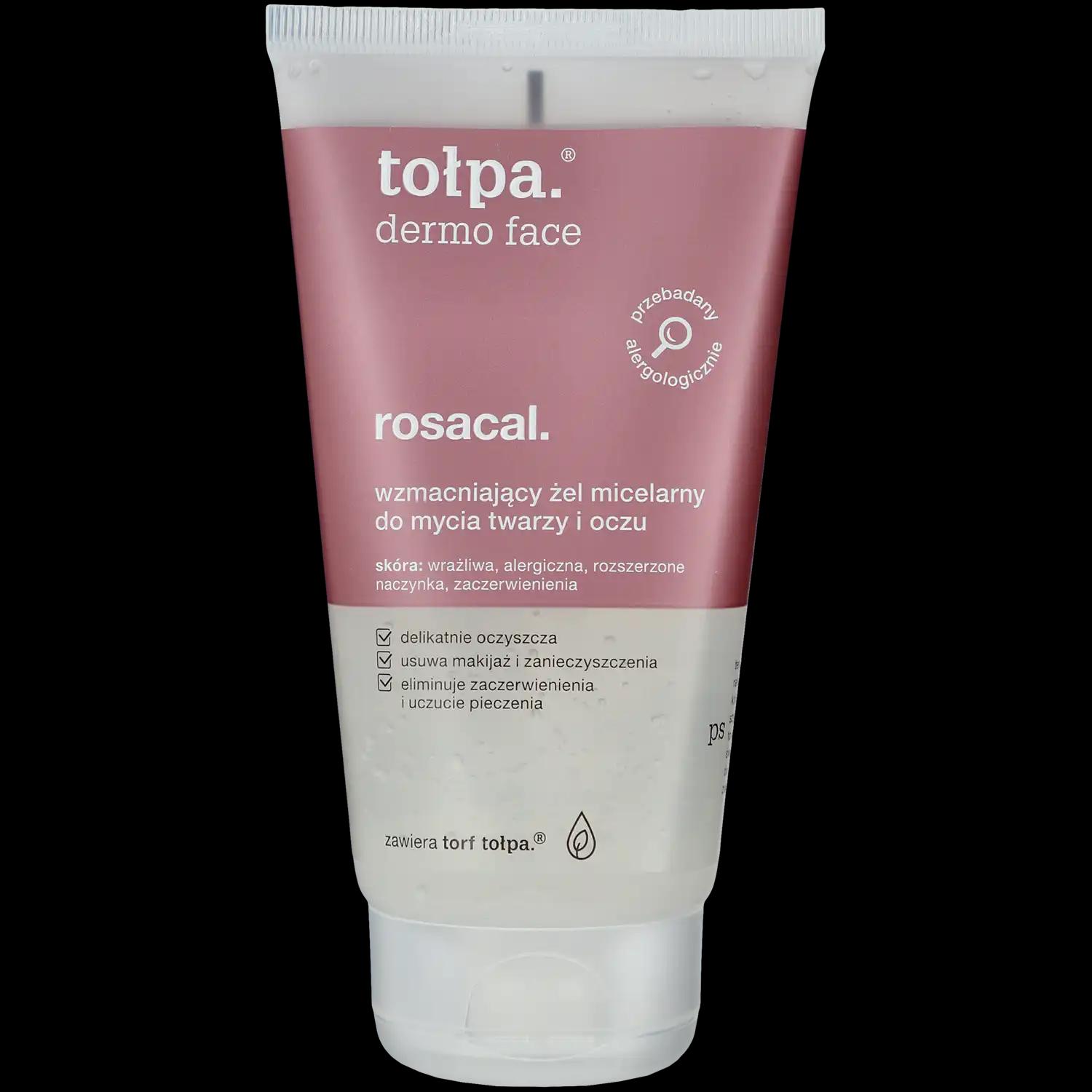 Tolpa Dermo Face Rosacal żel micelarny do mycia twarzy i oczu, 150 ml