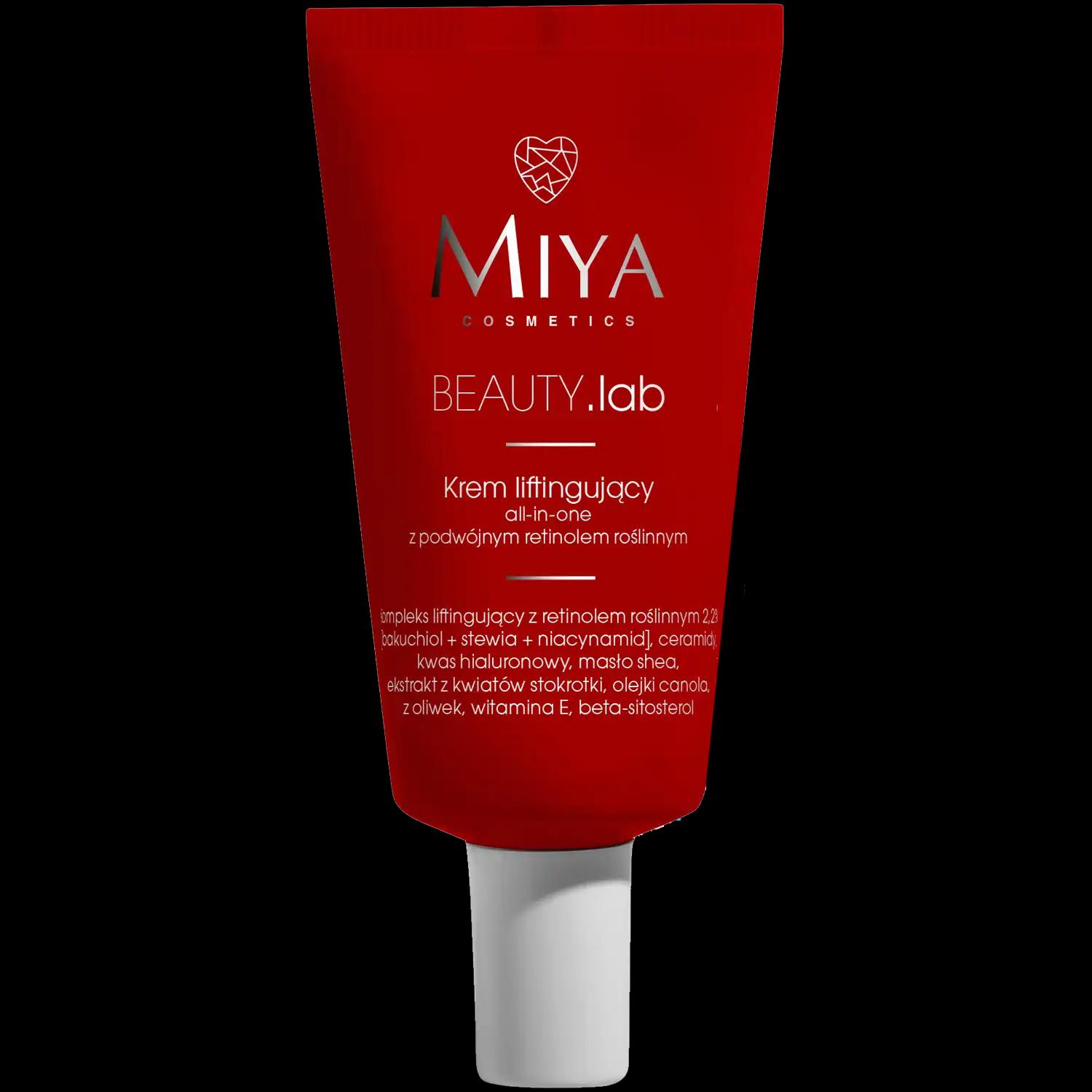 MIYA COSMETICS Miya Cosmetics BEAUTY.lab liftingujący krem z roślinnym retinolem do twarzy, 40 ml