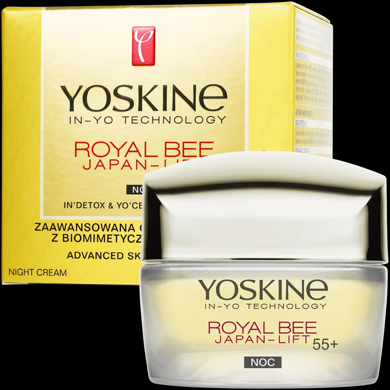 Yoskine Royal Bee Japan Lift krem do twarzy 55+ na noc, 50 ml