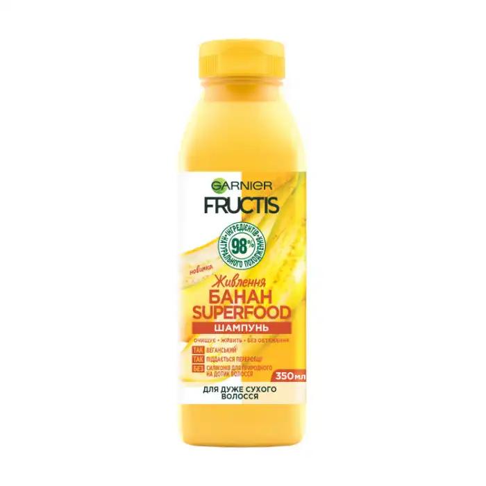 Garnier Fructis шампунь для волосся Живлення Банан Суперфуд, 350 мл