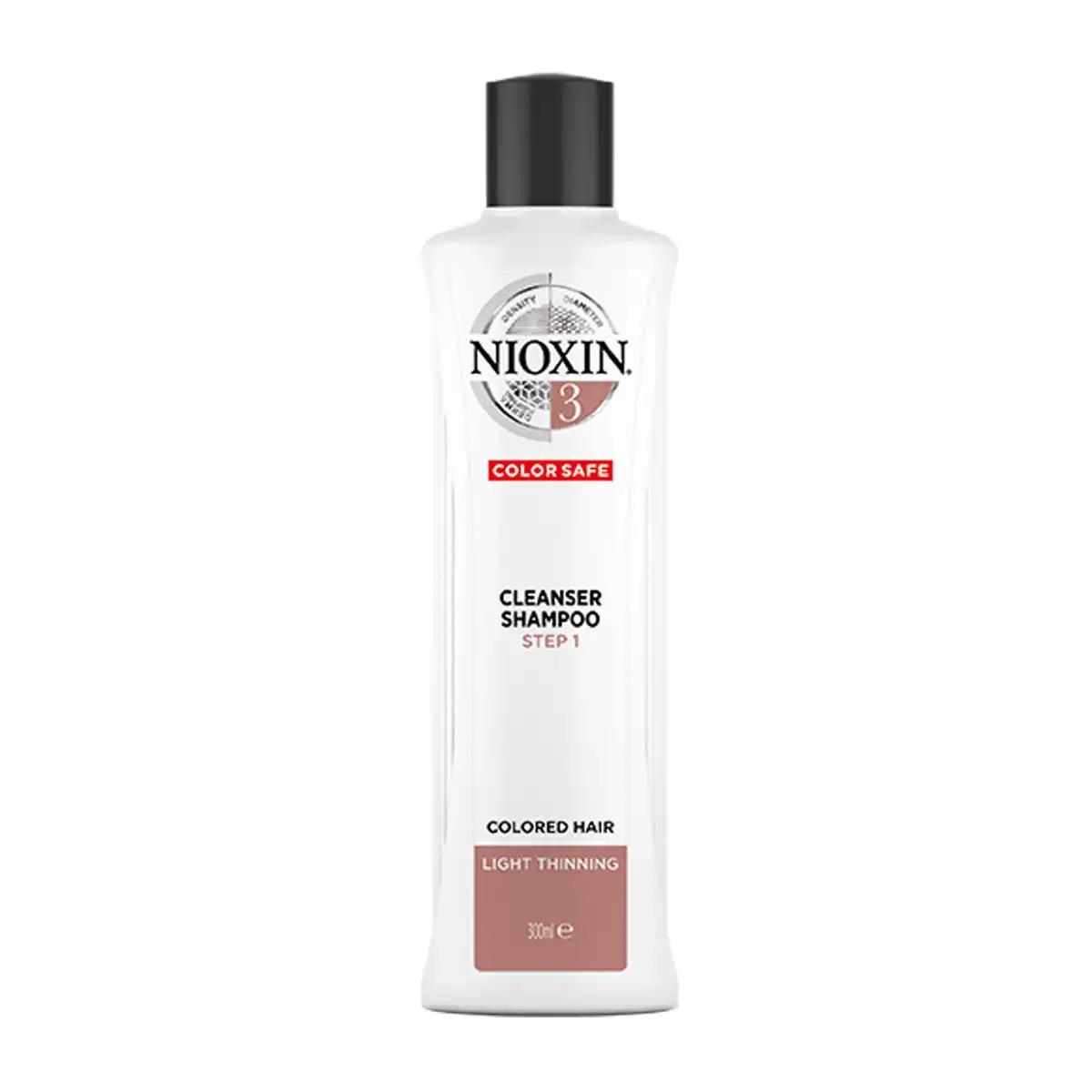 Nioxin System 3 przeciw wypadaniu do włosów farbowanych i lekko przerzedzonych, 300 ml