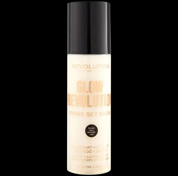 Makeup Revolution Eternal Gold rozświetlająca mgiełka utrwalająca makijaż, 200 ml