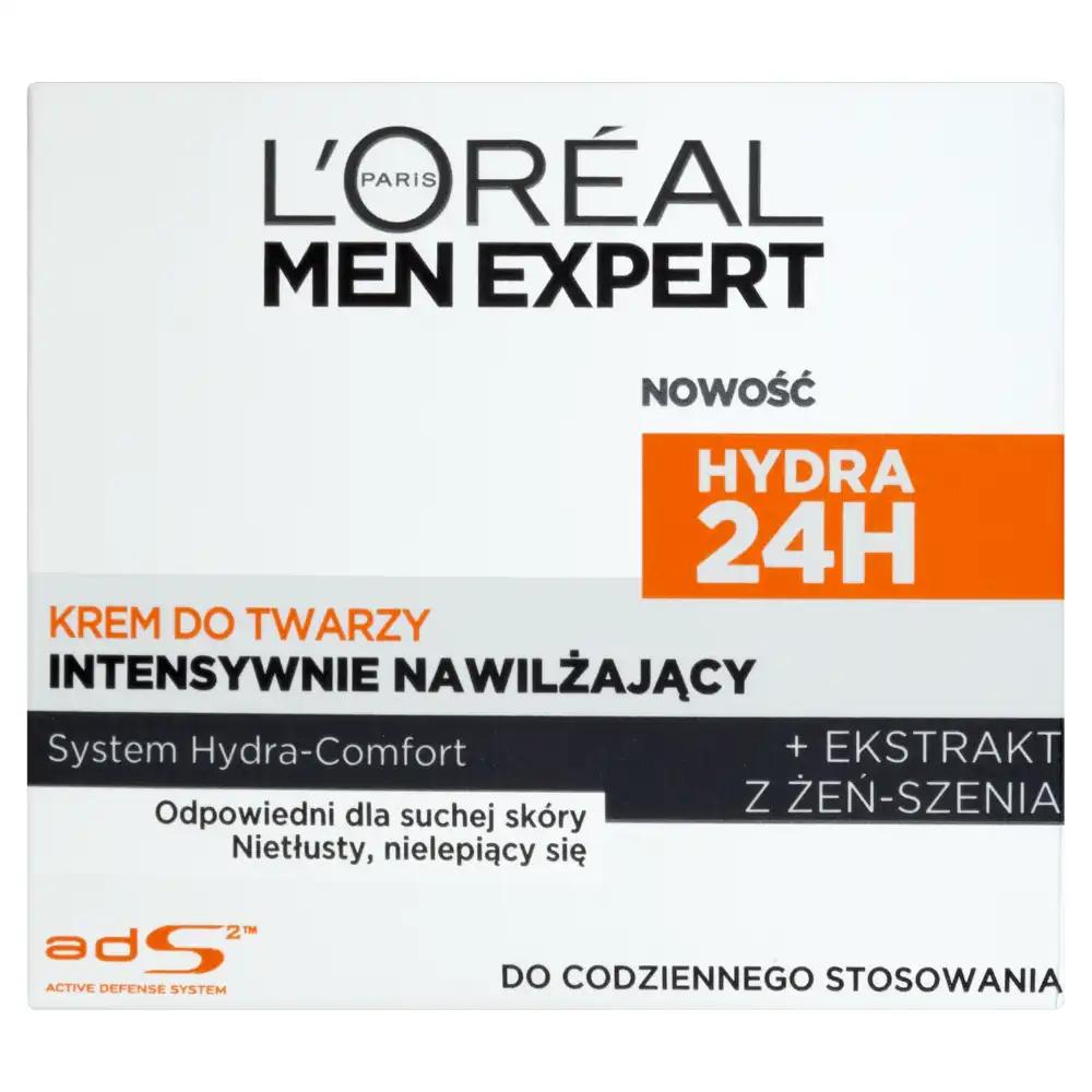 L'Oreal Paris Men Expert Hydra 24H intensywnie nawilżający krem do twarzy męski, 50 ml