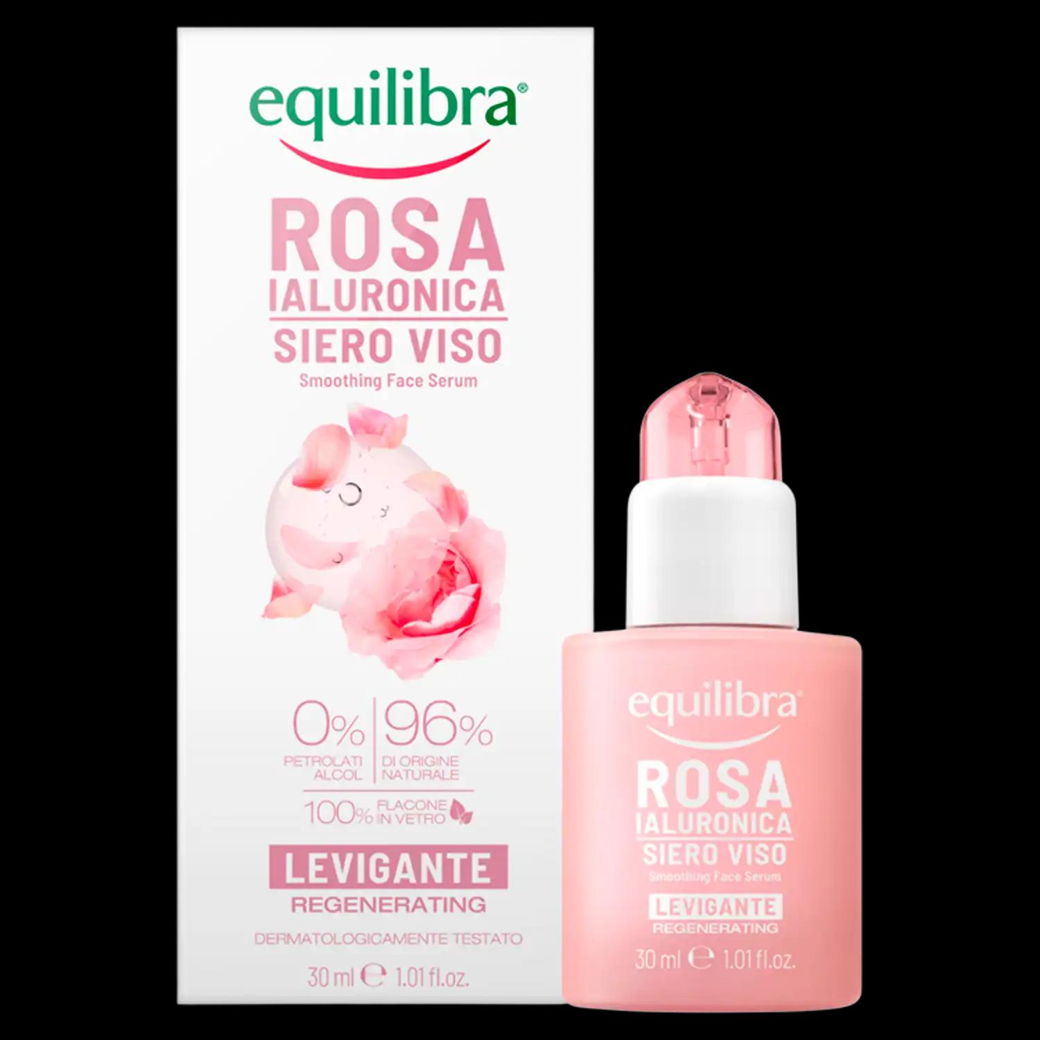 Equilibra Rosa wygładzające serum różane do twarzy, 30 ml