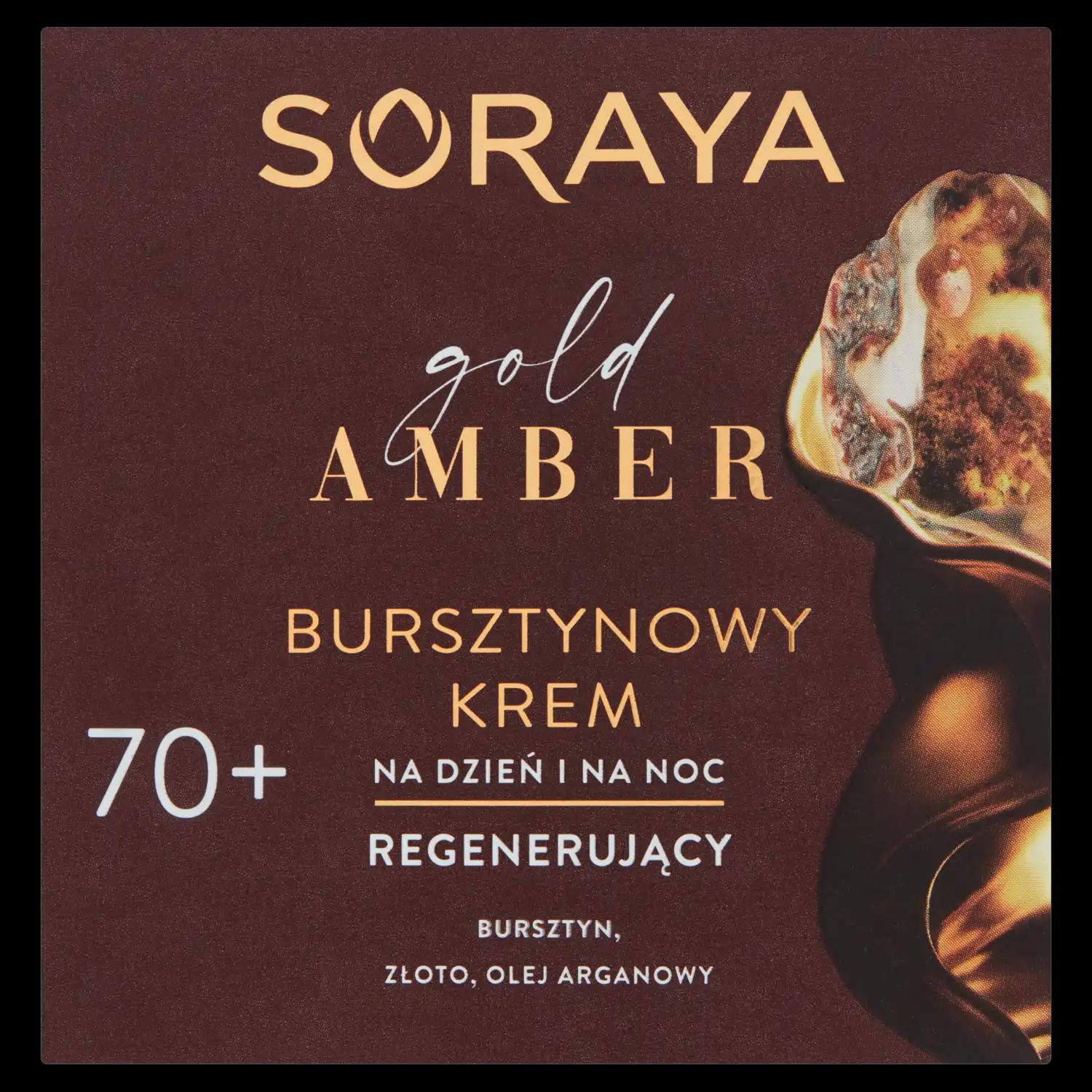 Soraya Gold Amber bursztynowy krem do twarzy 70+ na dzień i noc, 50 ml