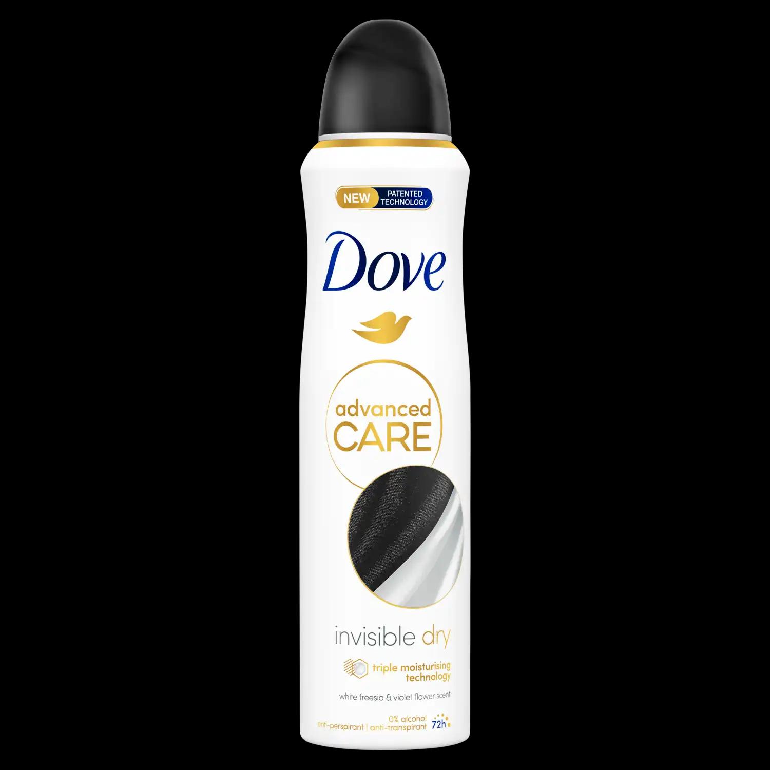 Dove Advanced Care White Freesia & Violet Flower Scent antyperspirant w sprayu damski, 150 ml