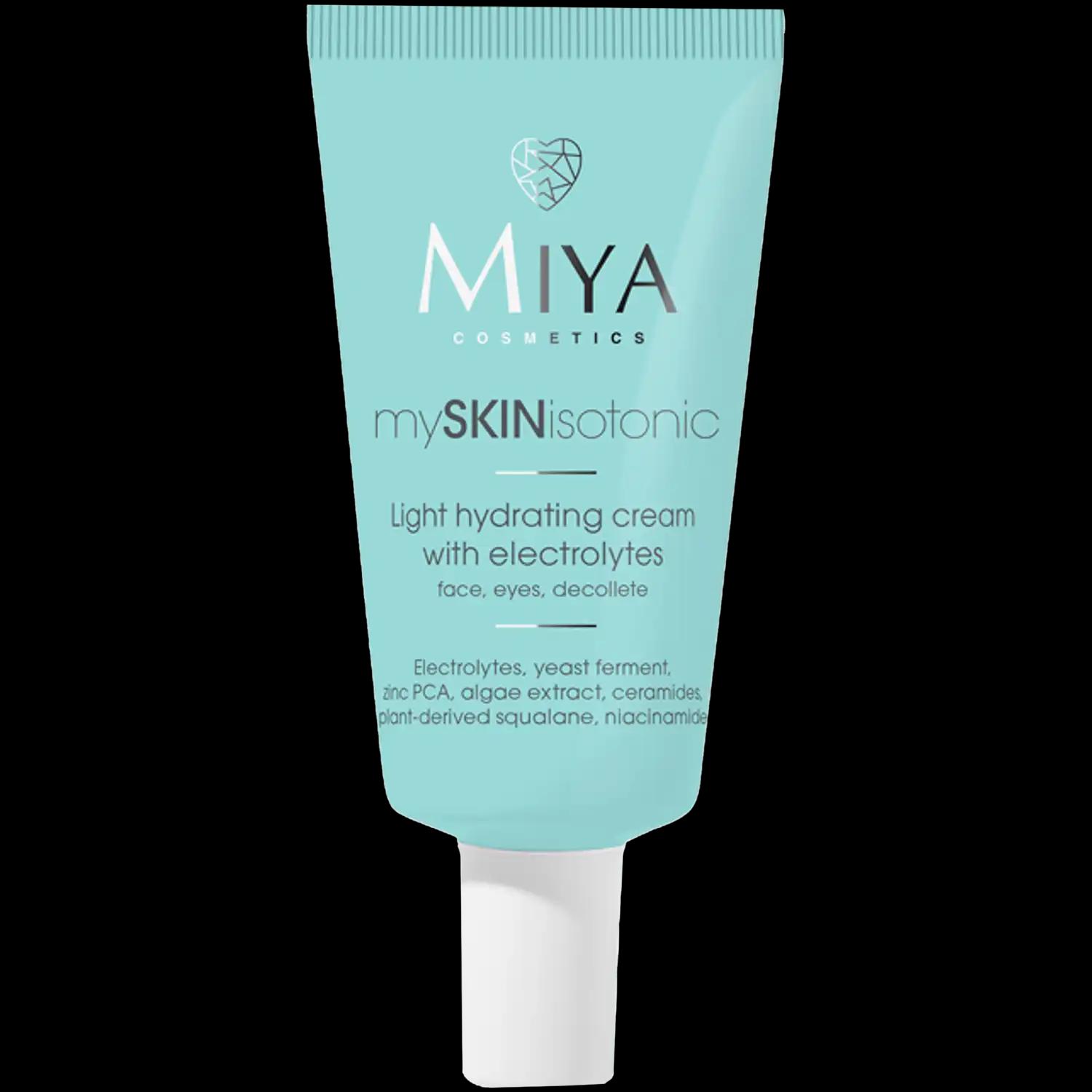 MIYA COSMETICS Miya Cosmetics MySkinIsotonic lekki krem nawadniający z elektrolitami do twarzy, 40 ml