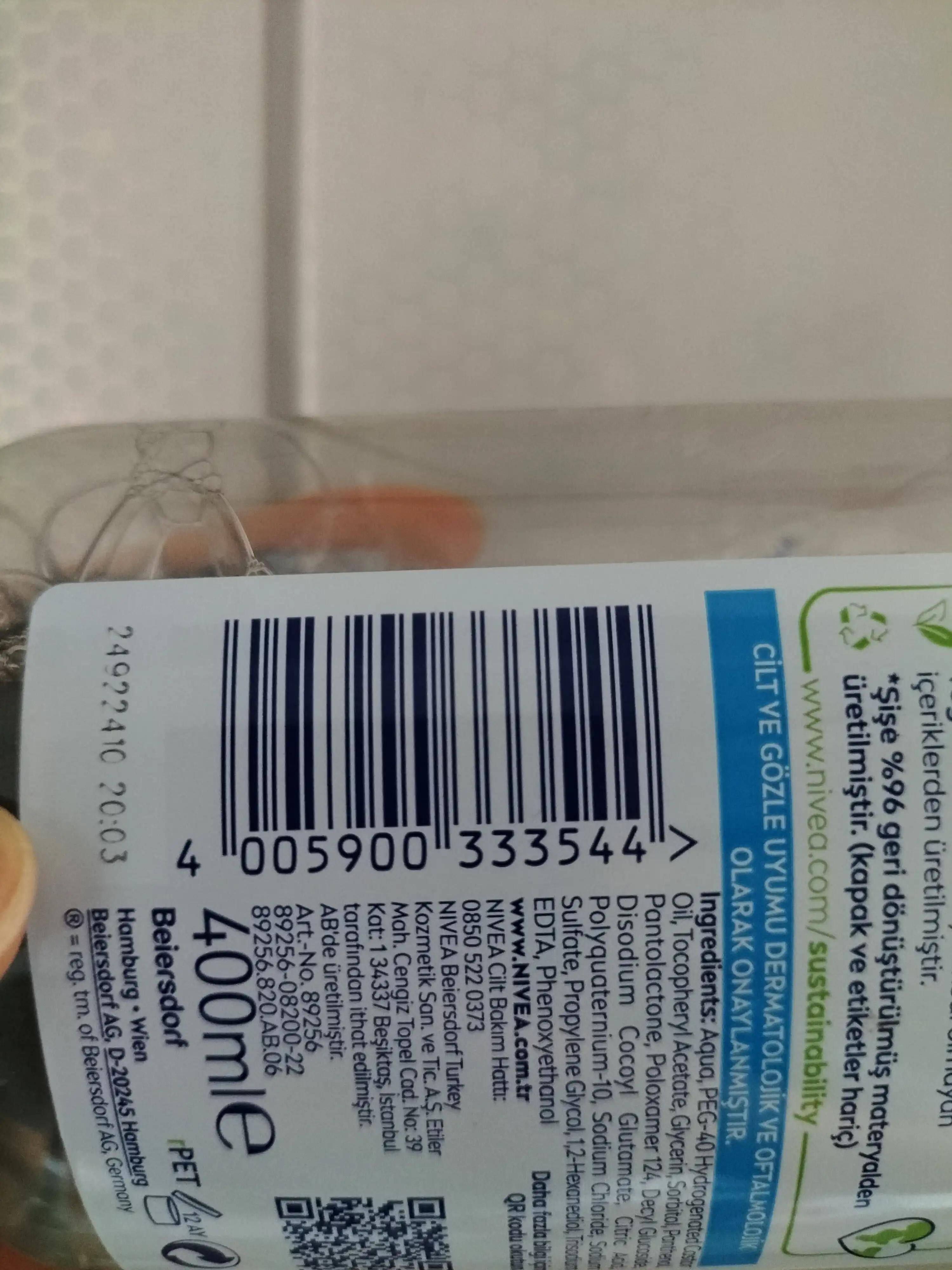 Nivea Makyaj Temizleme Suyu