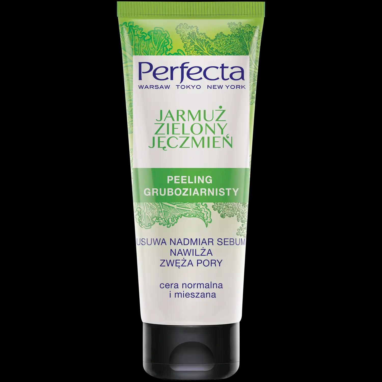 Perfecta Jarmuż Zielony Jęczmień peeling gruboziarnisty do twarzy, 75 ml