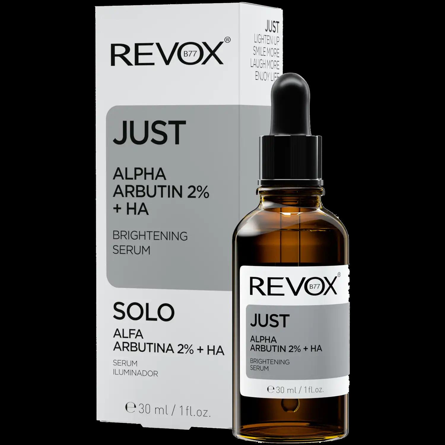 Revox Just serum do twarzy alfa arbutyna 2% + HA, 30 ml