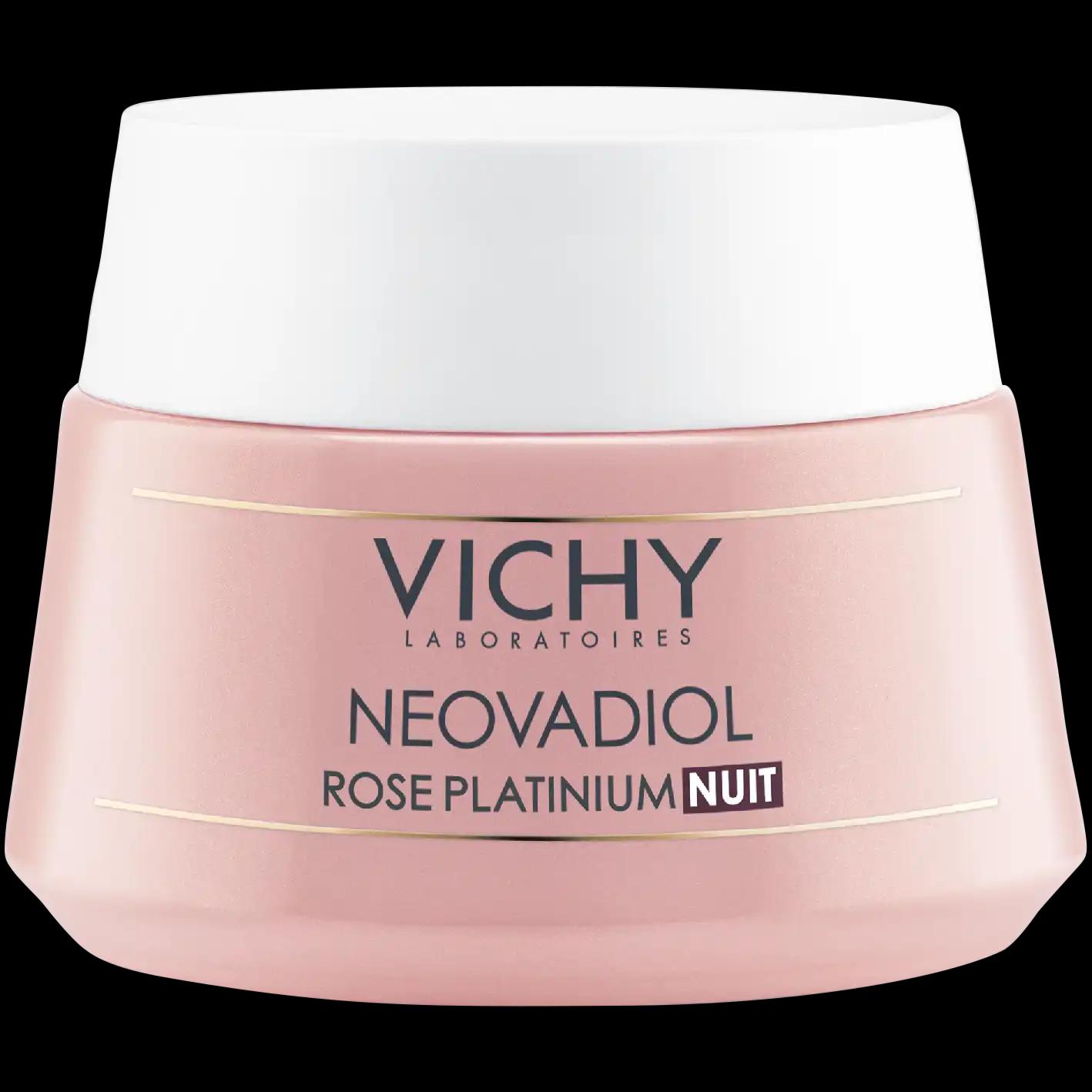 Vichy Neovadiol Rose Platinium ujędrniający krem różany do twarzy na noc, 50 ml