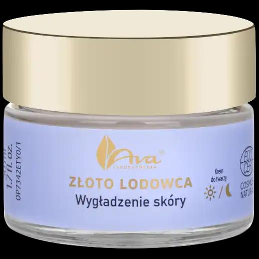 AVA Laboratorium Złoto Lodowca wygładzający krem do twarzy na dzień i noc, 50 ml