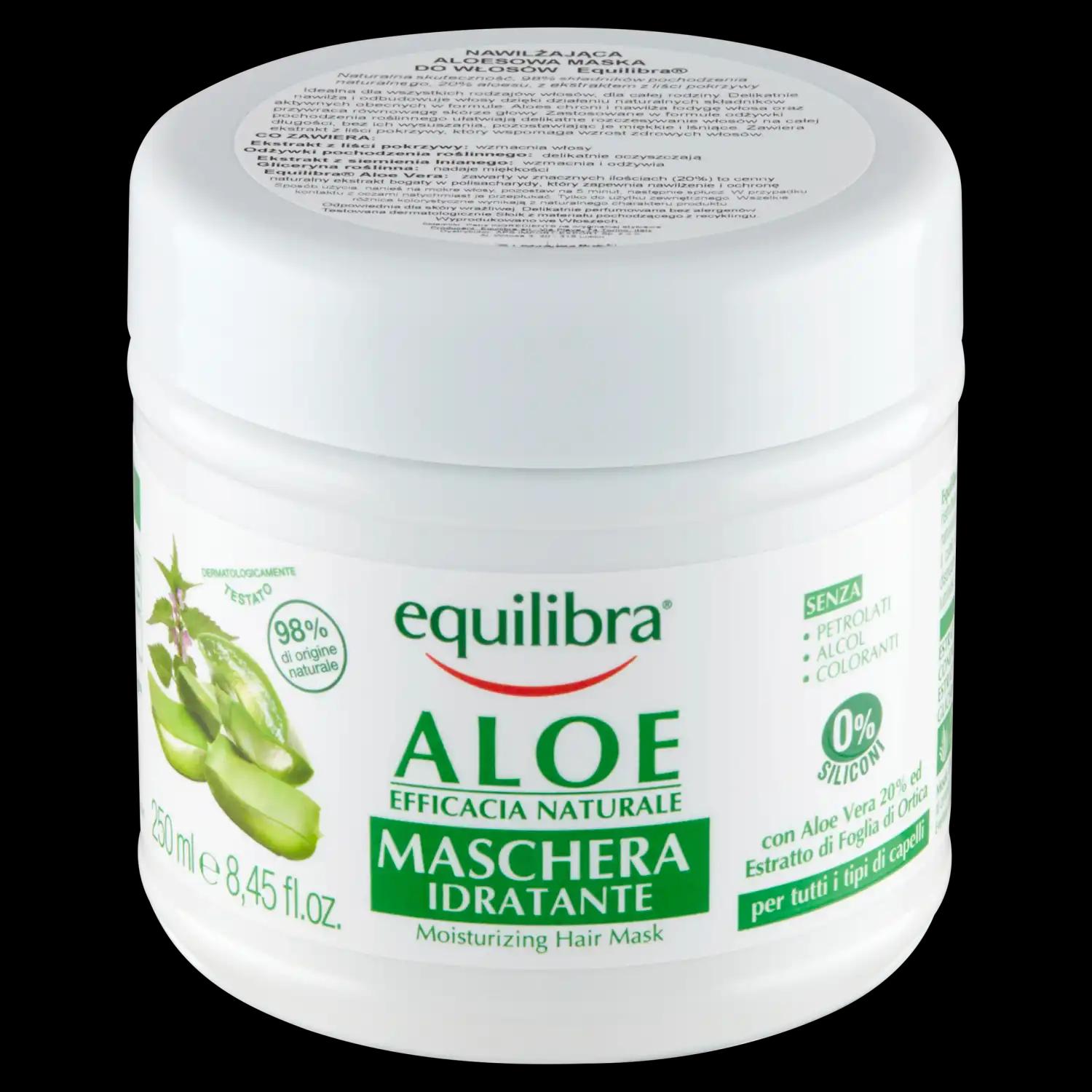 Equilibra Aloe nawilżająca do włosów, 250 ml