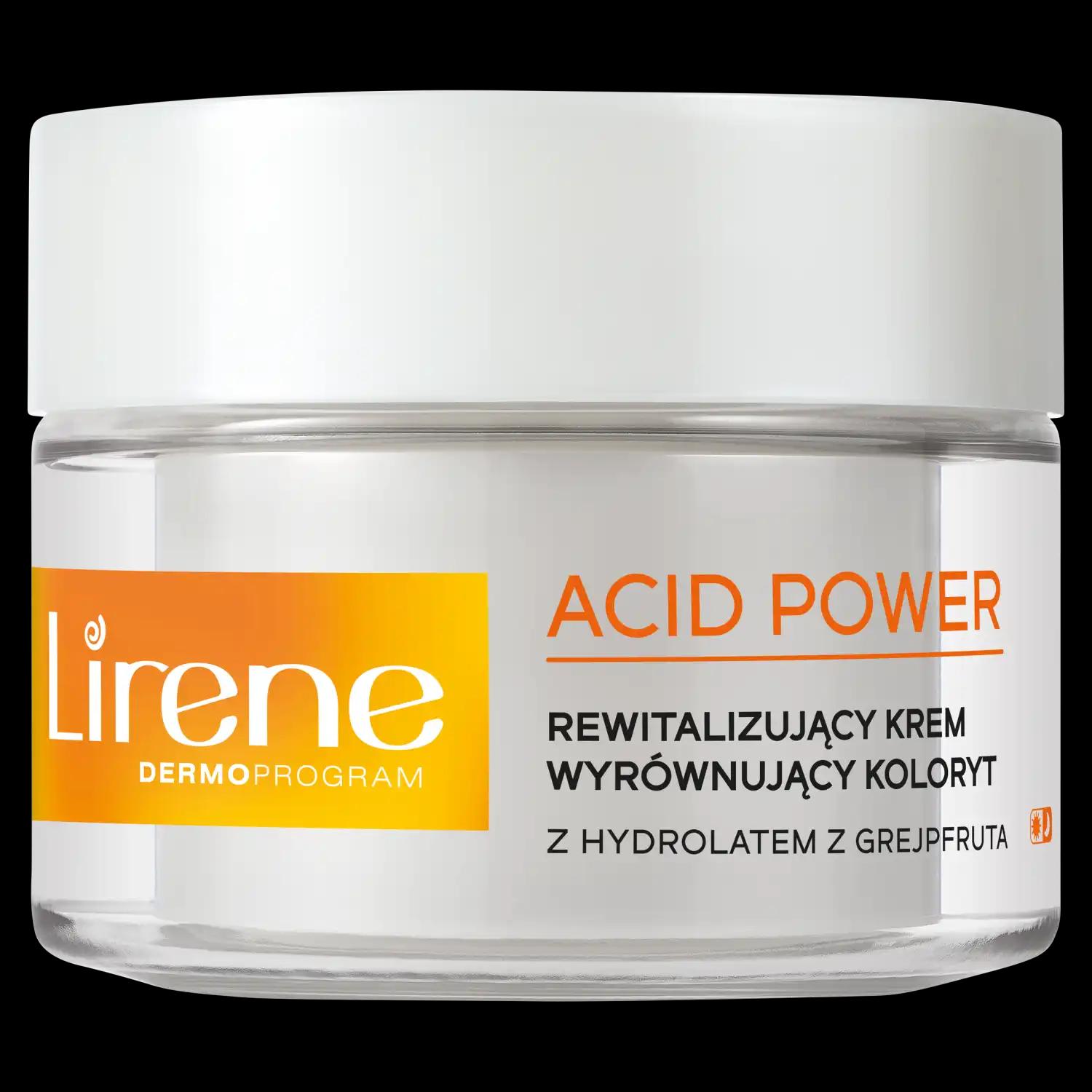 Lirene Acid Power rewitalizujący krem do twarzy na dzien i noc, 50 ml