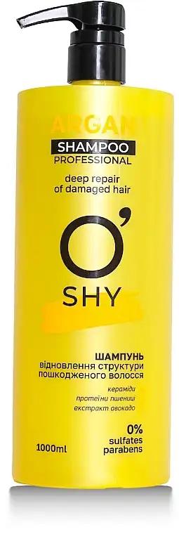 O'shy Шампунь "Відновлення структури пошкодженого волосся", Argan Professional Shampoo