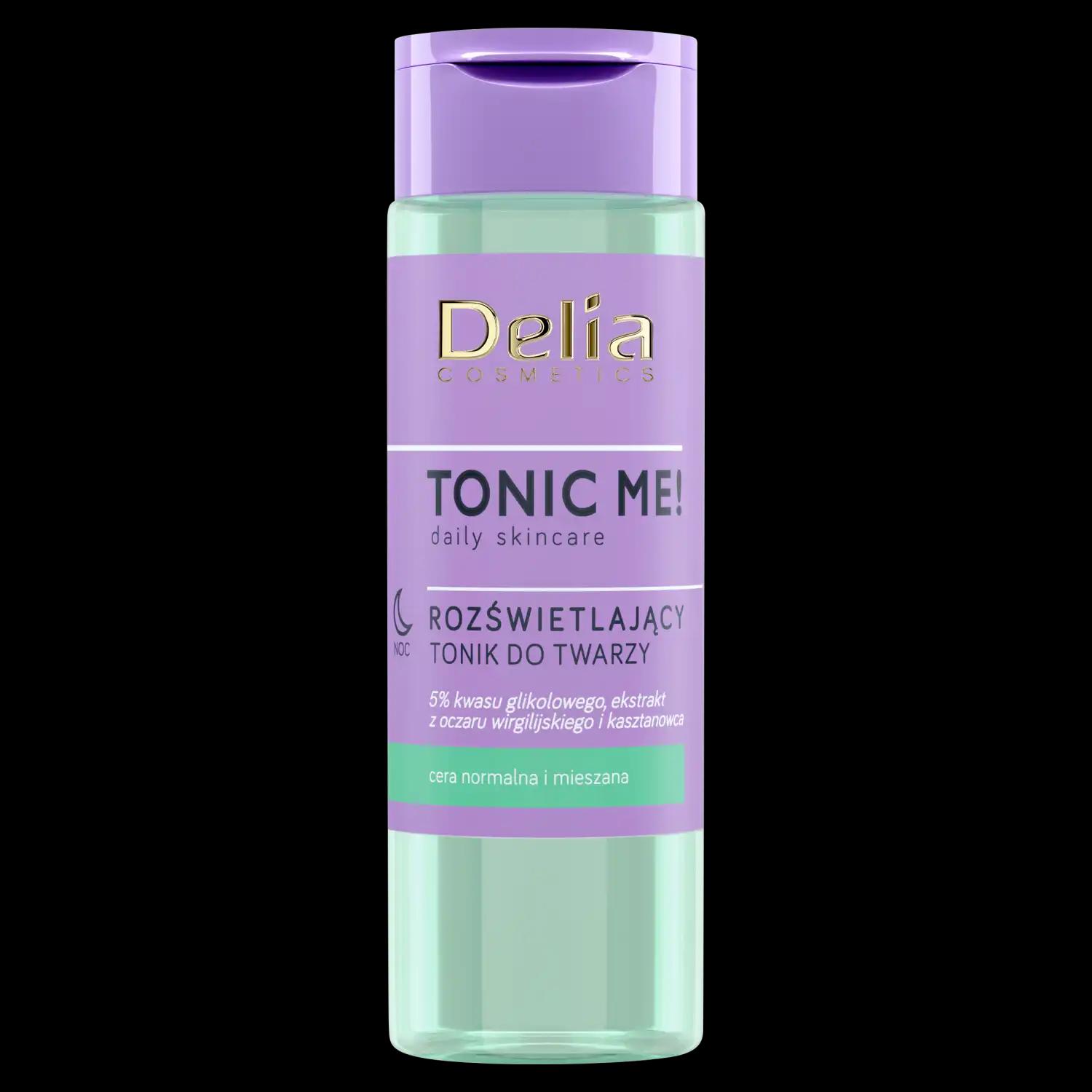 Delia Tonic Me! rozświetlający tonik do twarzy, 200 ml