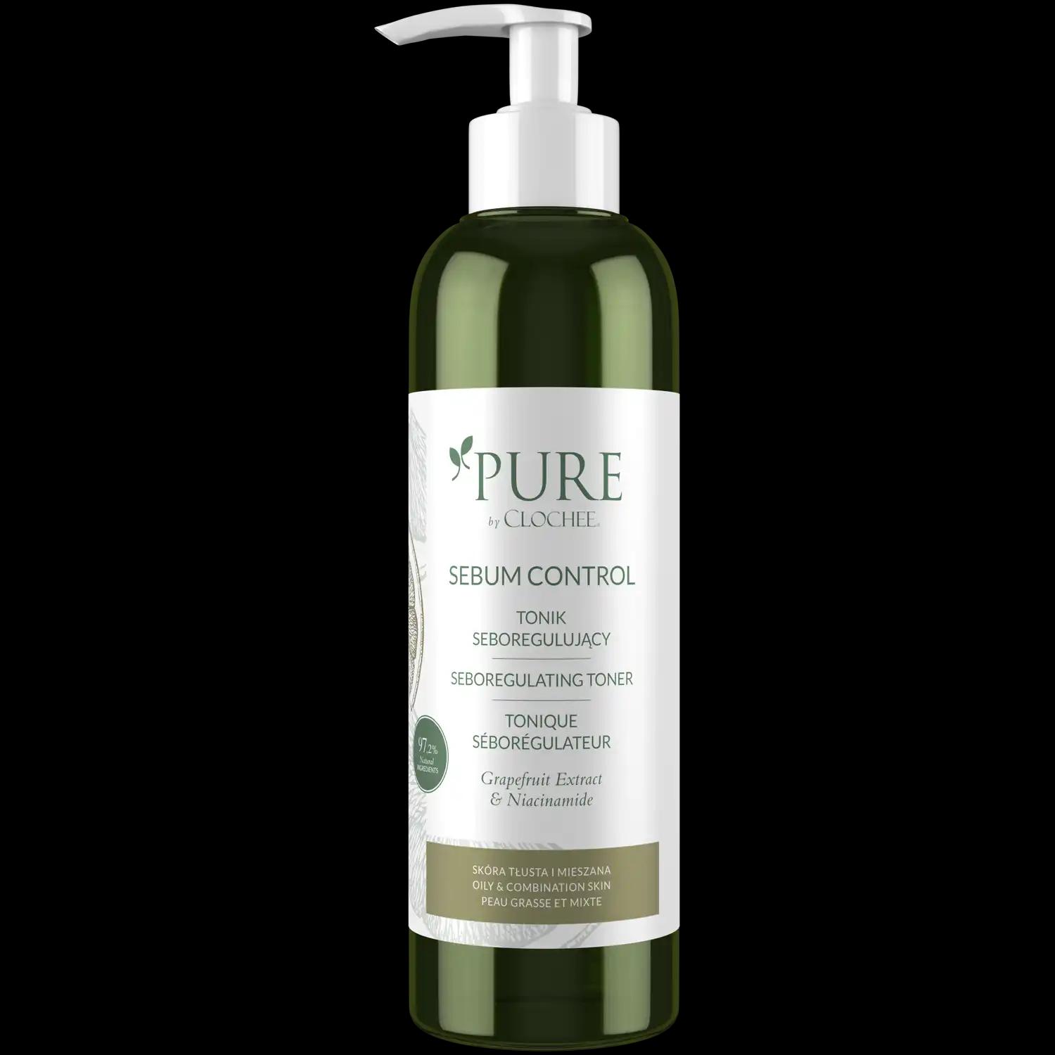 Clochee Pure By Sebum Control tonik seboregulujący do twarzy, 200 ml