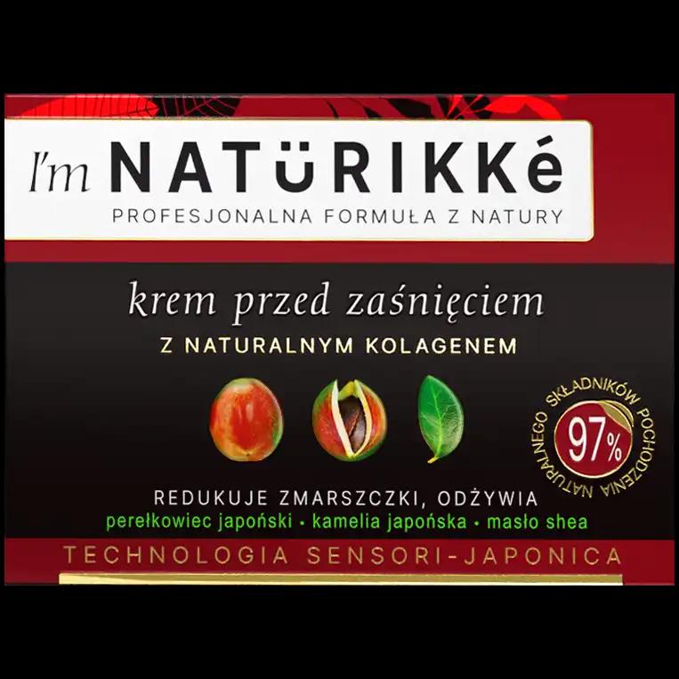 Naturikke Naturalny Kolagen przeciwzmarszczkowy krem do twarzy przed zaśnięciem, 50 ml