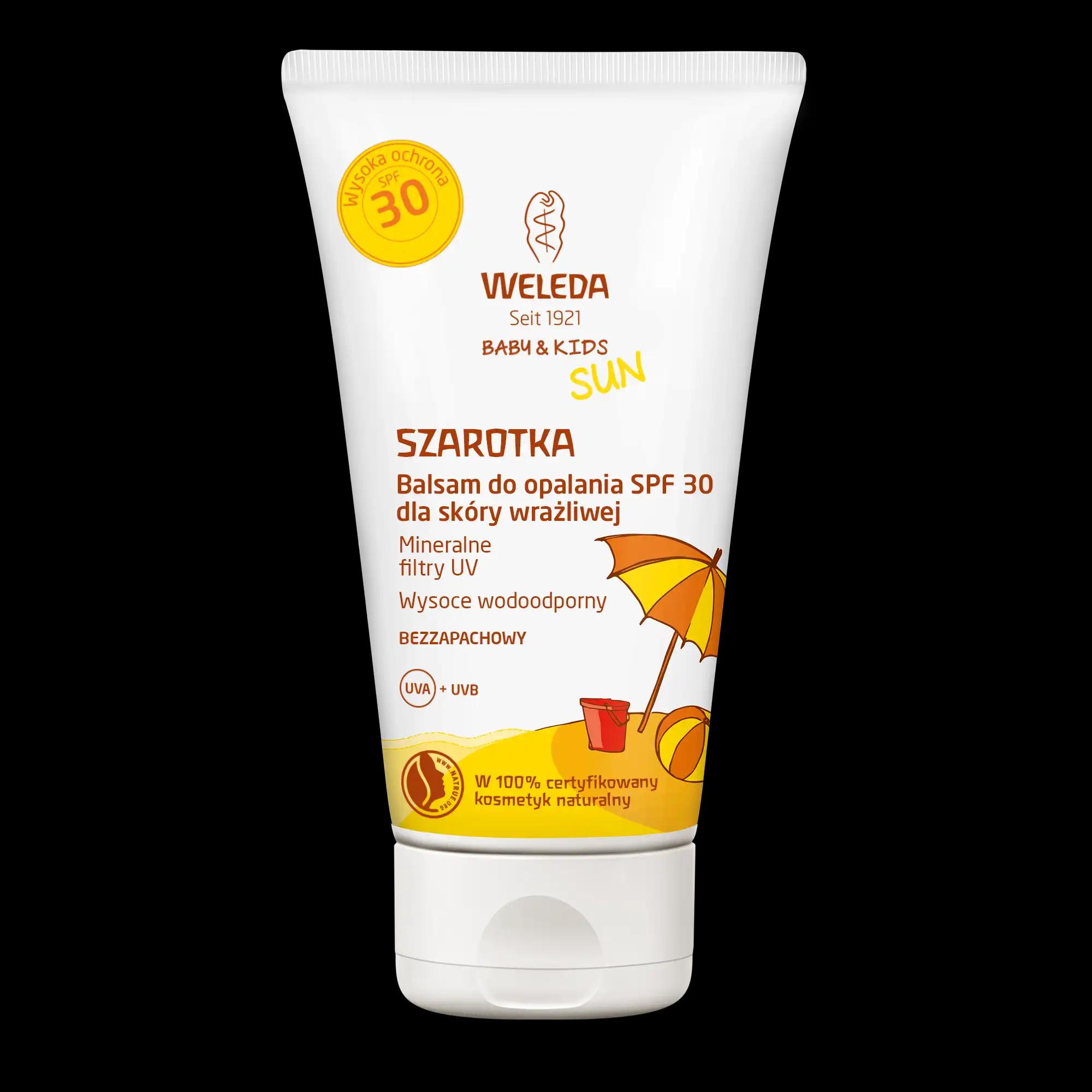 Weleda Baby&Kids Sun Szarotka balsam z SPF30 do ciała dla dzieci, 150 ml