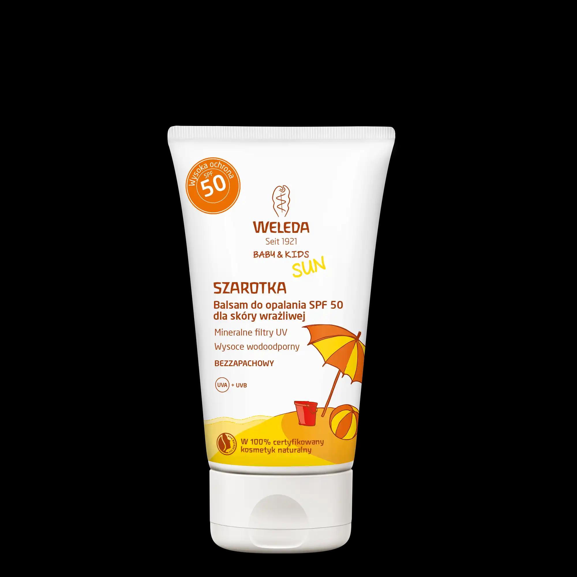 Weleda Baby&Kids Sun Szarotka balsam z SPF50 do ciała dla dzieci, 50 ml