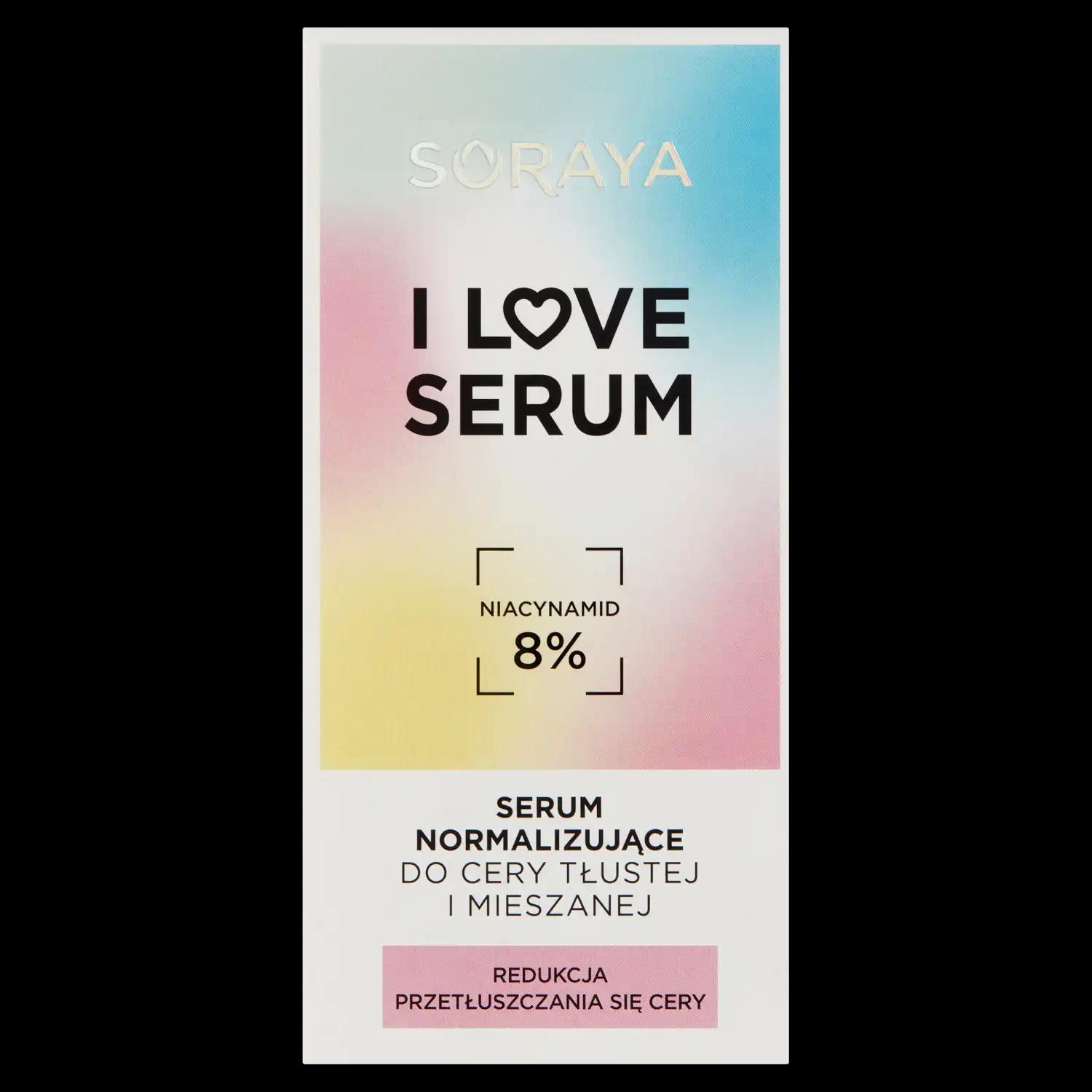 Soraya I Love normalizujące serum do twarzy, 30 ml