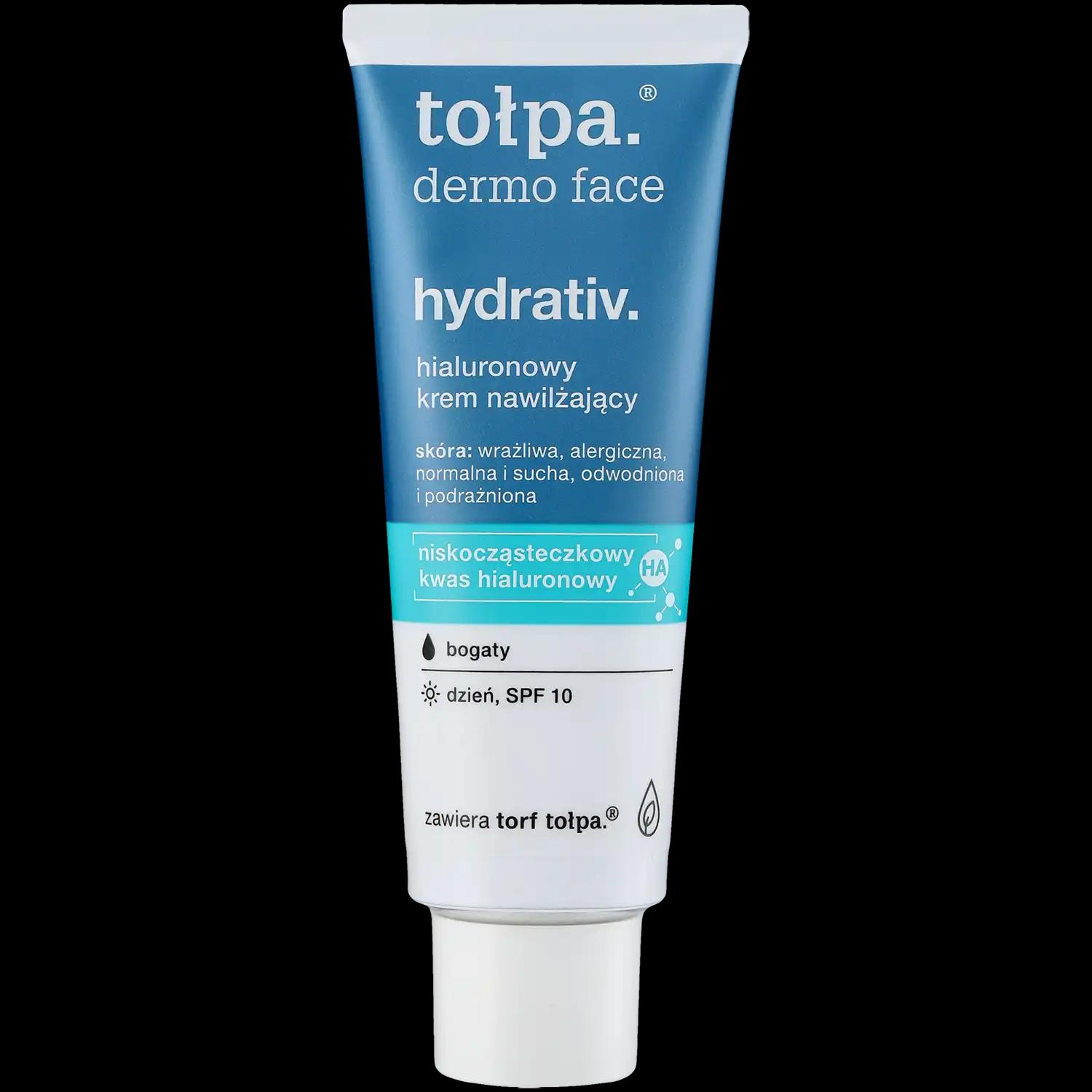 Tolpa Dermo Face Hydrativ bogaty nawilżający krem odprężający na dzień SPF10, 40 ml