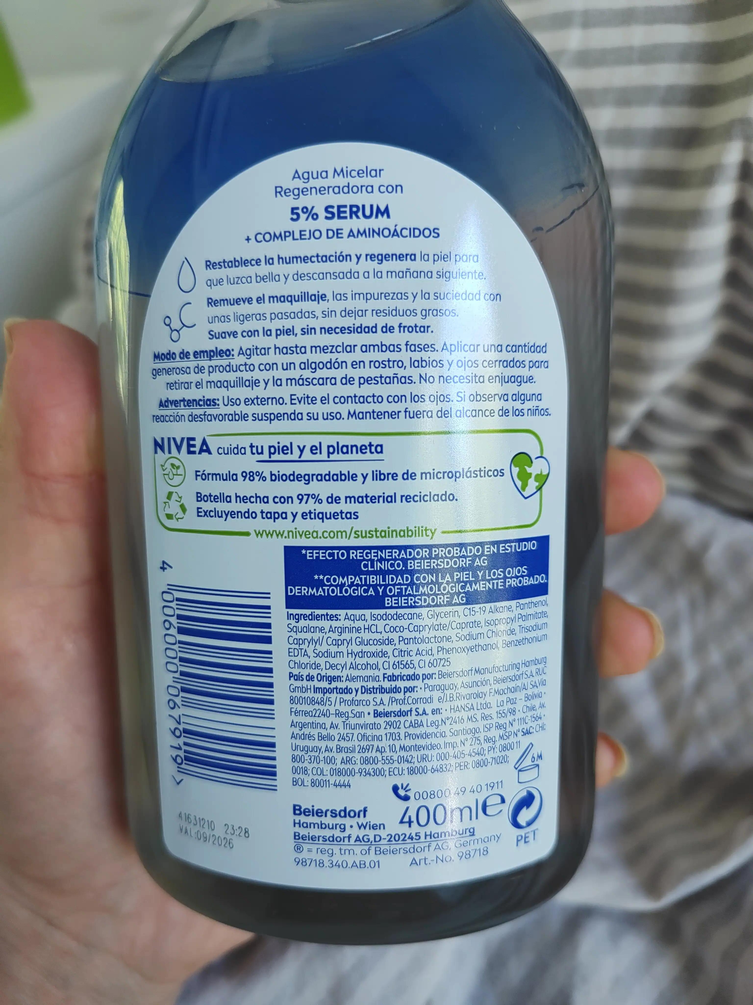 Nivea Agua micelar regeneradora