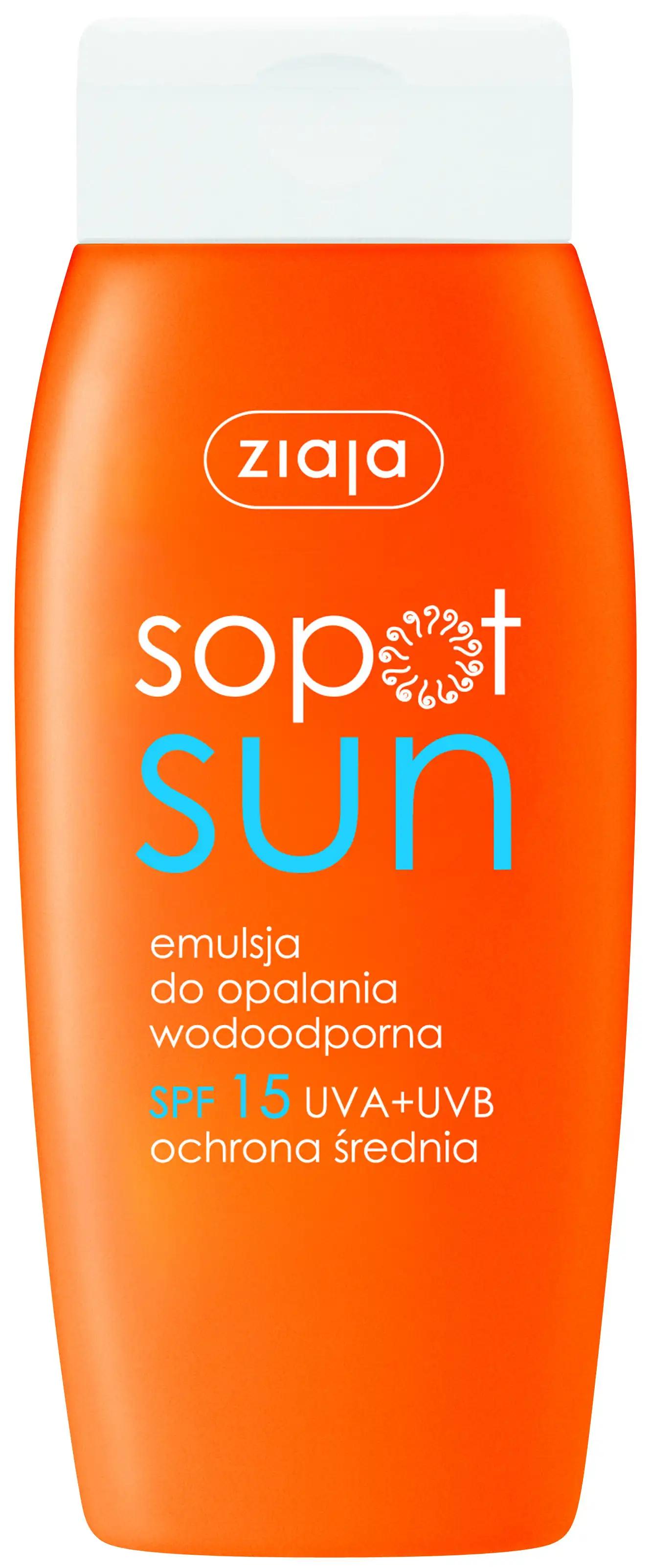 Ziaja Sopot Sun emulsja do opalania SPF15, 150 ml