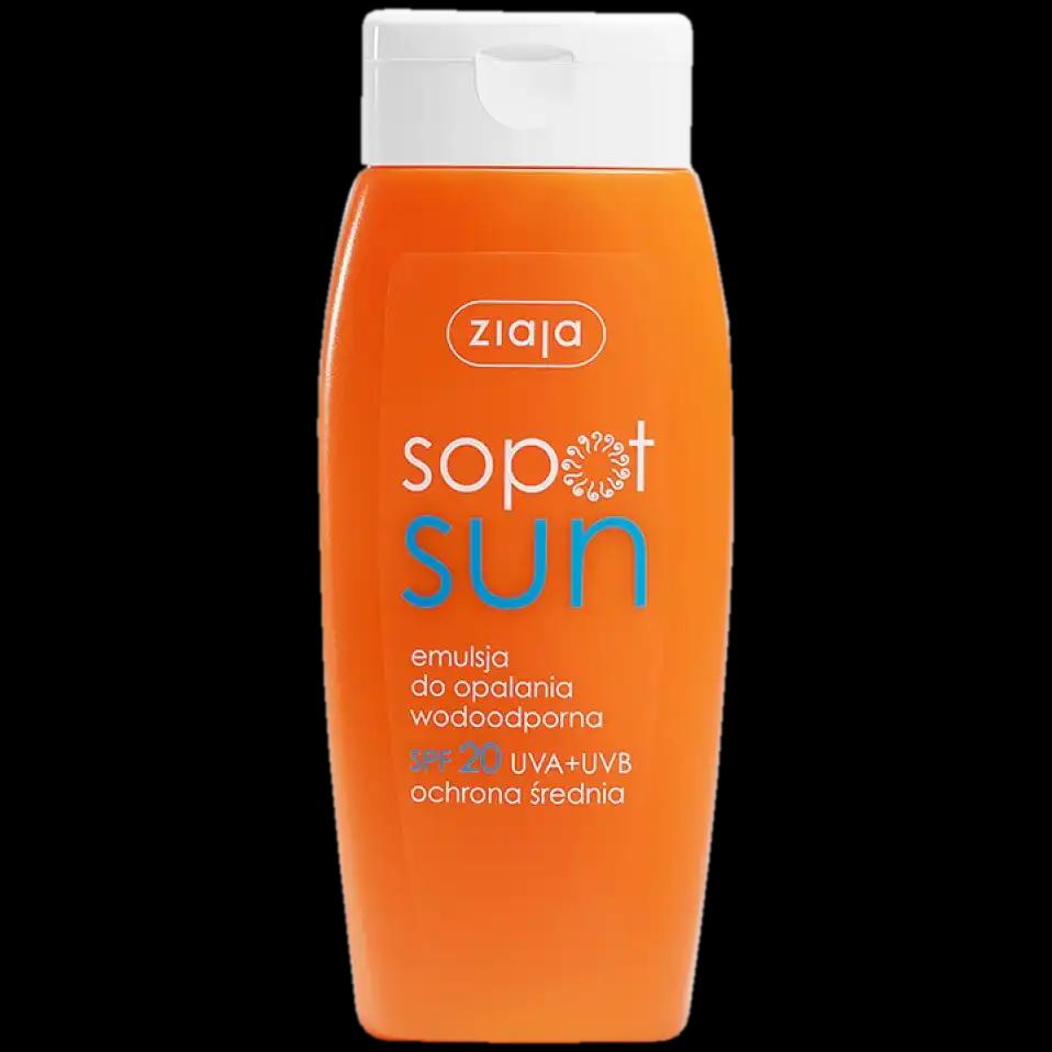 Ziaja Sopot Sun emulsja do opalania wodoodporna SPF20, 150 ml