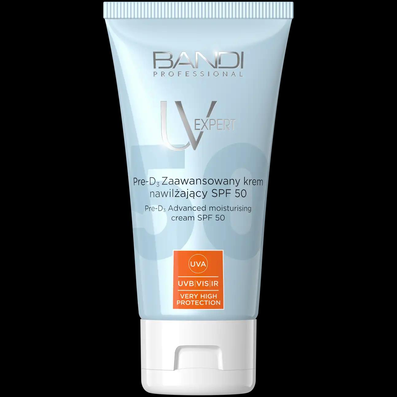 Bandi UV Expert Pre-D3 zaawansowany krem nawilżający do twarzy SPF50, 50 ml