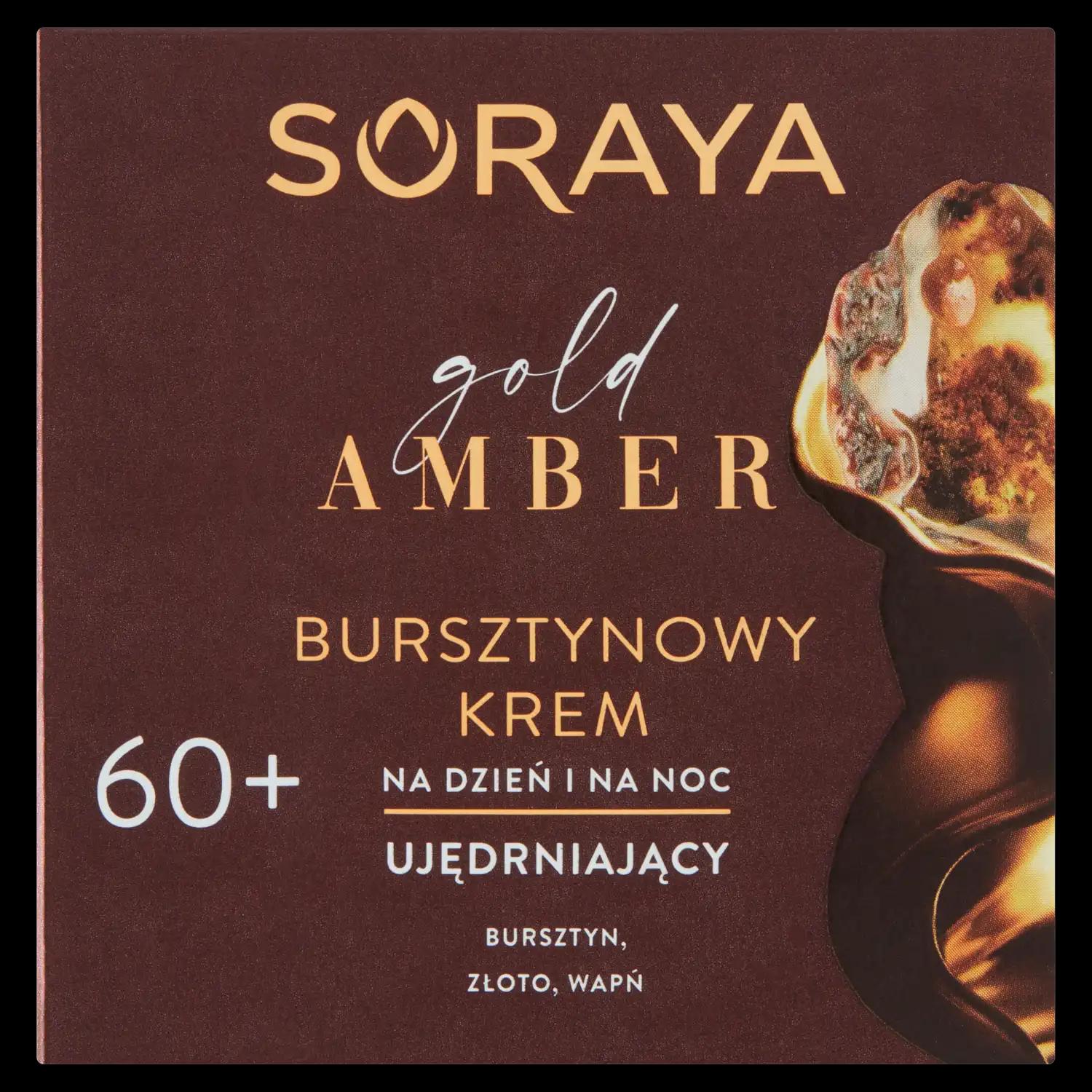 Soraya Gold Amber bursztynowy krem do twarzy 60+ na dzień i noc, 50 ml