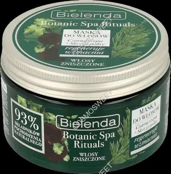 Bielenda BIELENDA Botanic SPA Rituals do włosów zniszczonych, regenerująca i wzmacniająca, czarna rzepa + skrzyp polny 300 ml